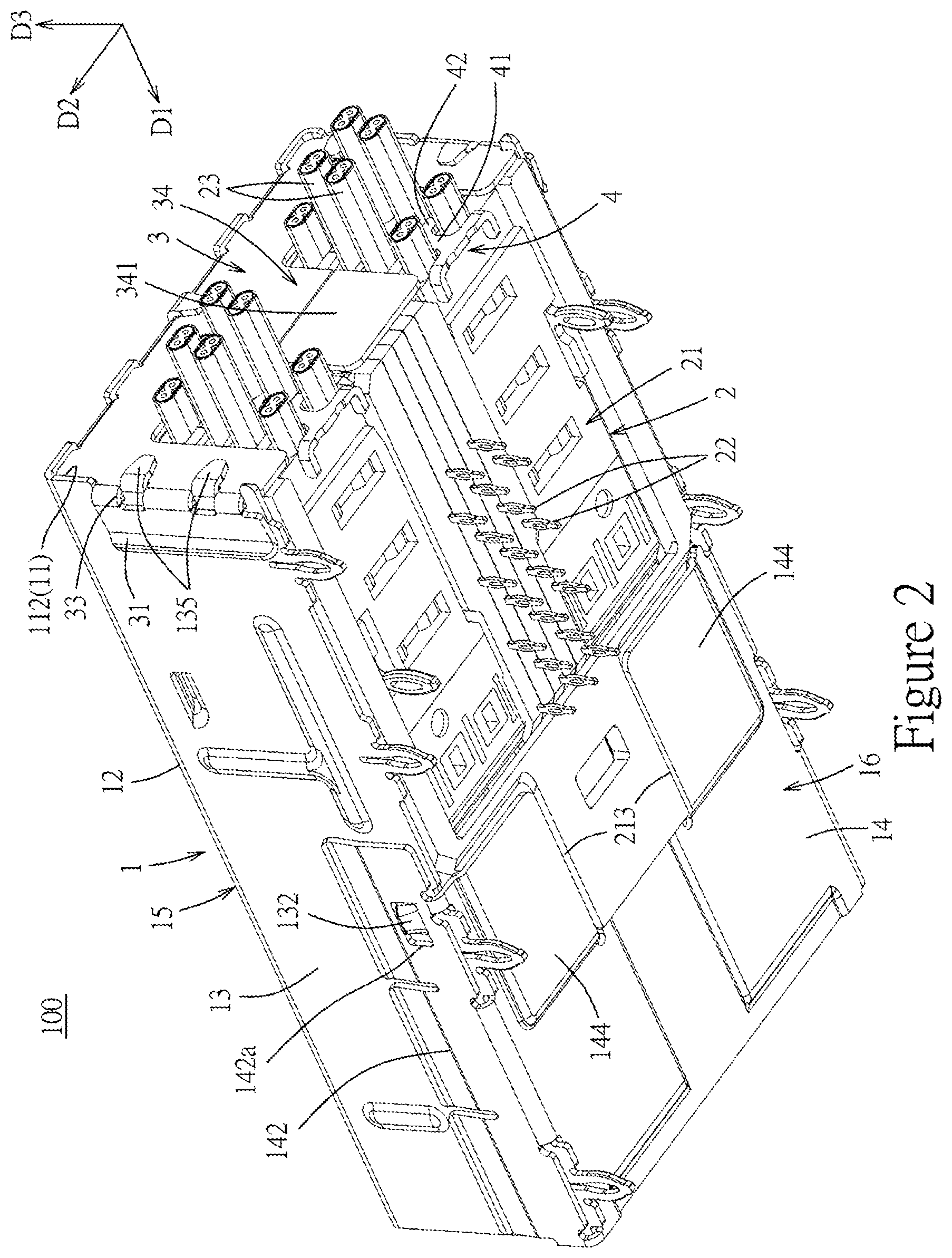 Patent US12562532 Figure 2 – Connector assembly