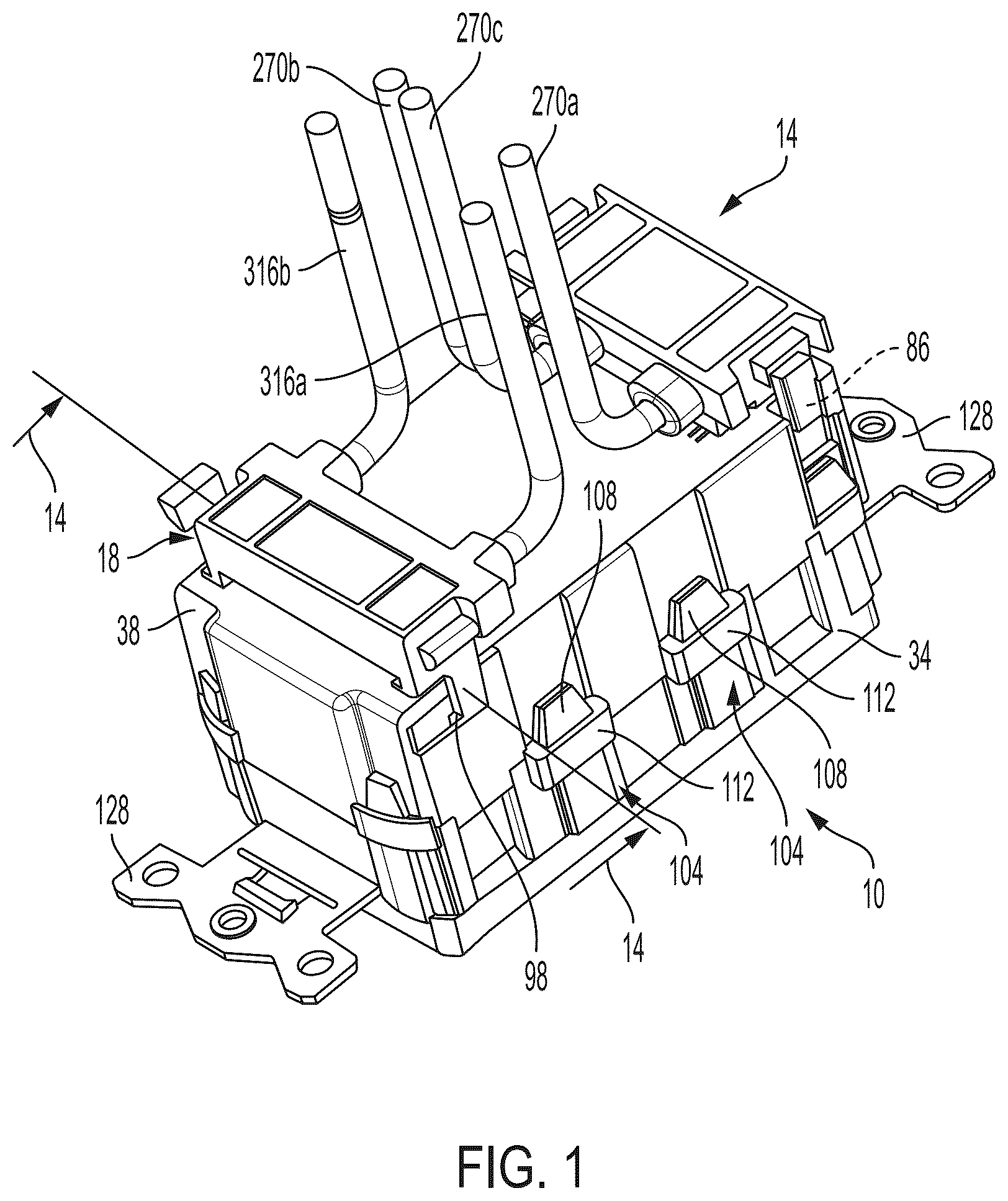 Patent US12562536 Figure 1 – Ground fault circuit interrupters and connectors for use with same