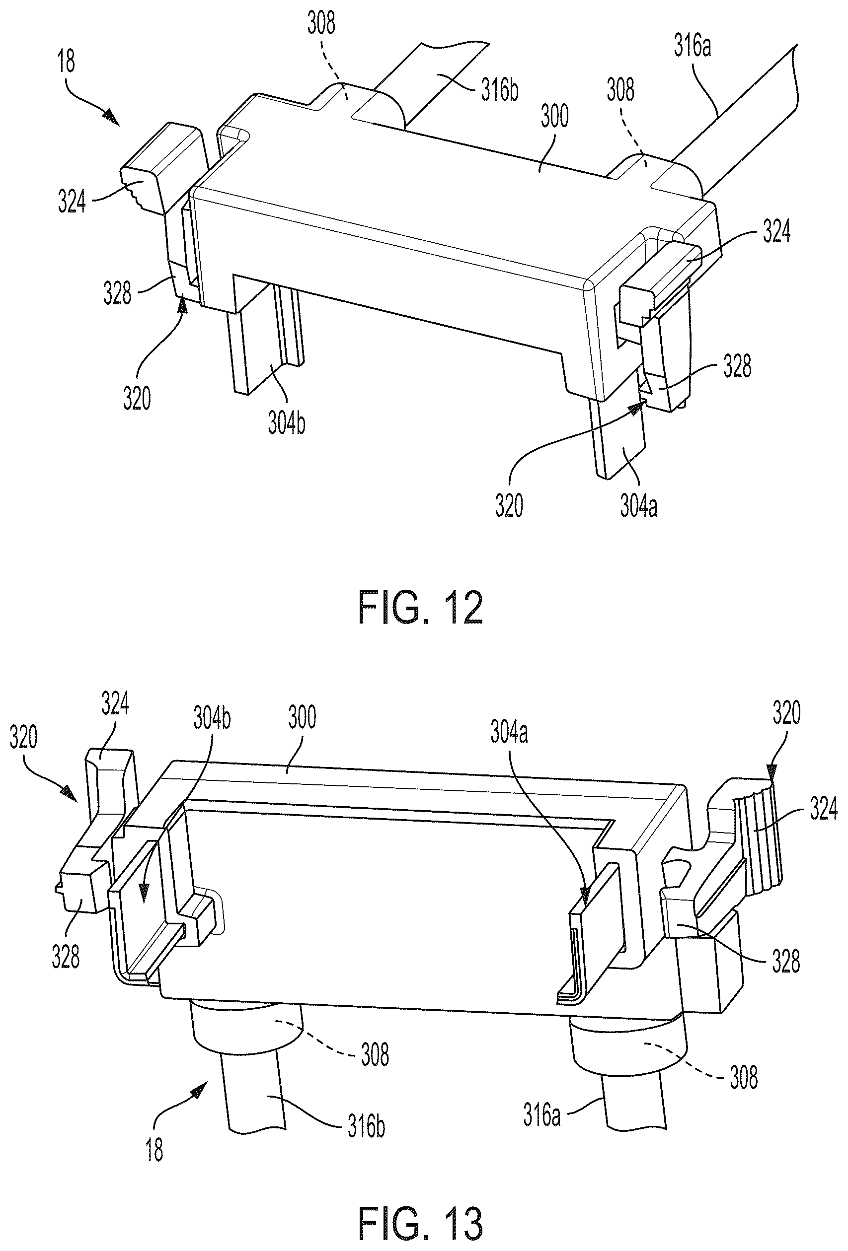Patent US12562536 Figure 13 – Ground fault circuit interrupters and connectors for use with same