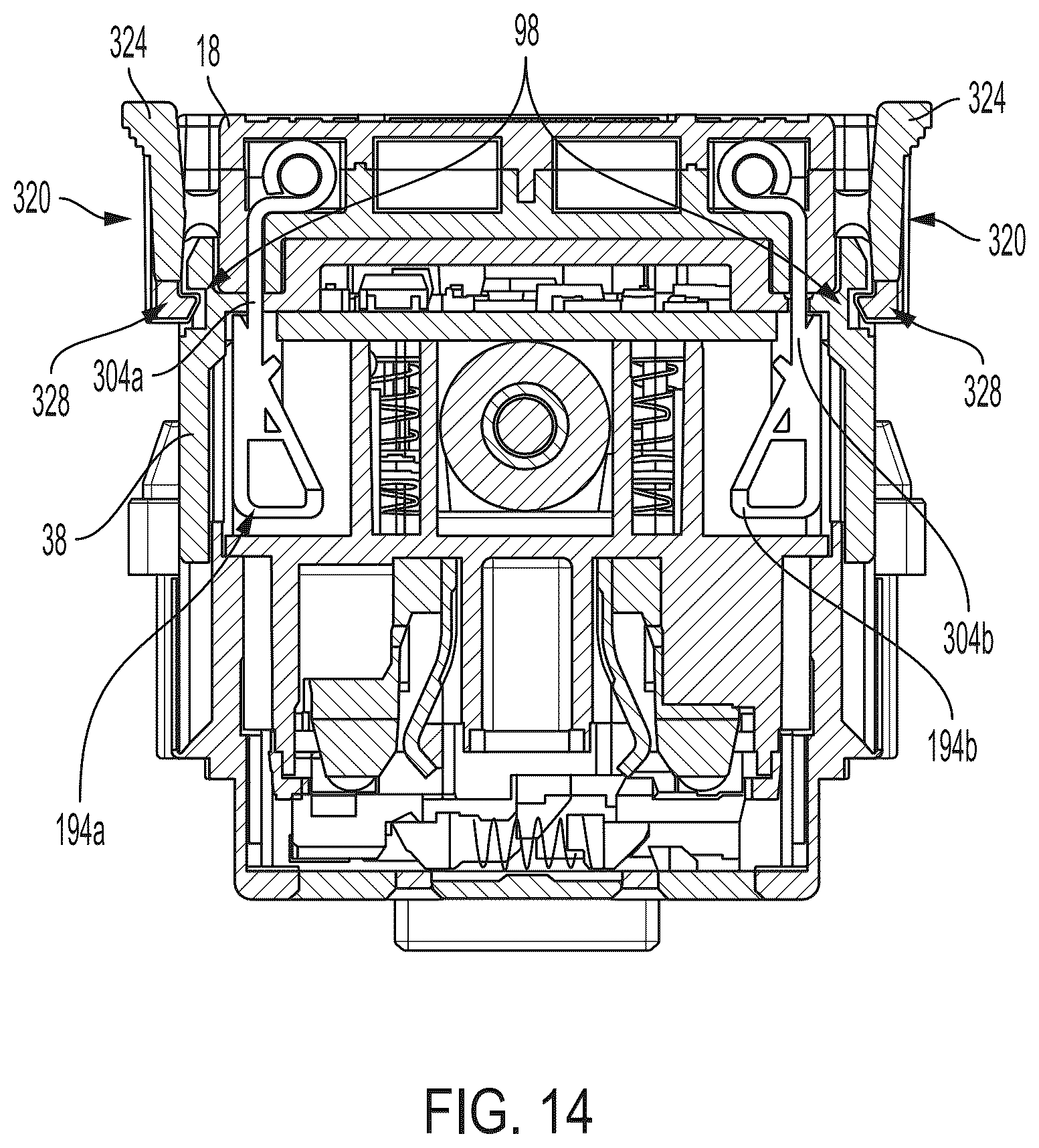 Patent US12562536 Figure 14 – Ground fault circuit interrupters and connectors for use with same
