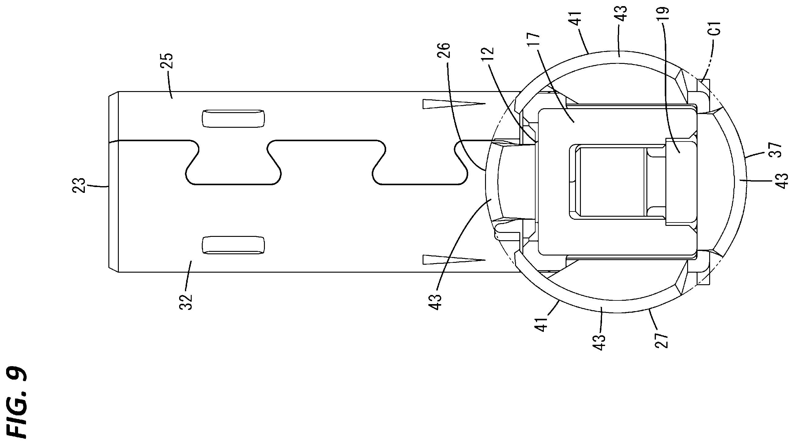 Patent US12562538 Figure 9 – Shielded terminal
