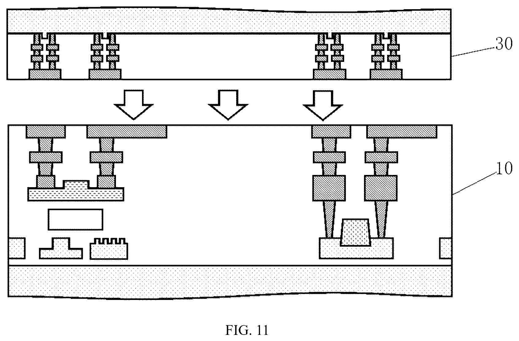 Patent US12562547 Figure 11 – Integration method for modularized silicon-based heterogeneous photoelectric integrated architecture