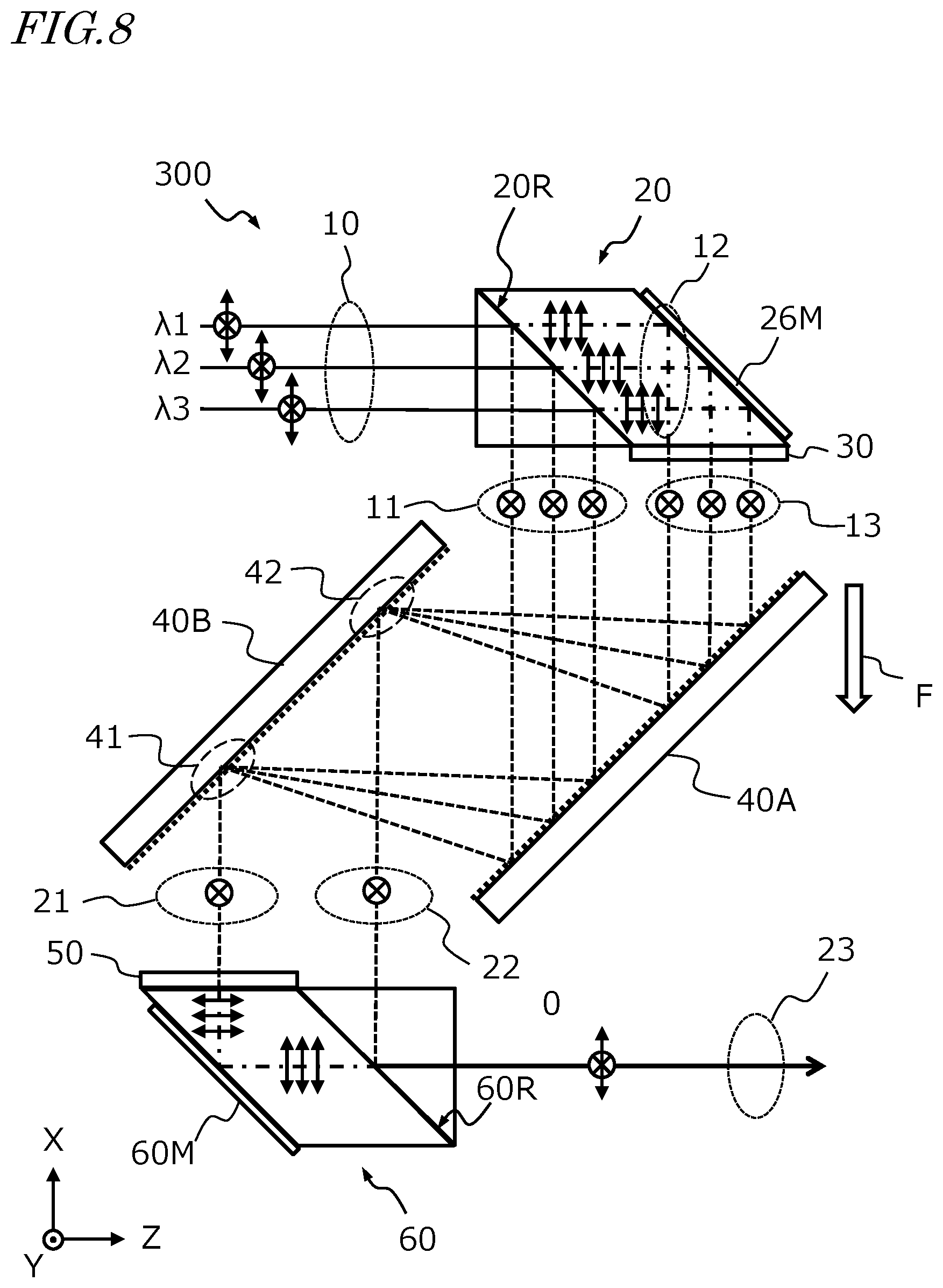 Patent US12562551 Figure 7 – Wavelength beam combining device, direct diode laser device, and laser processing machine