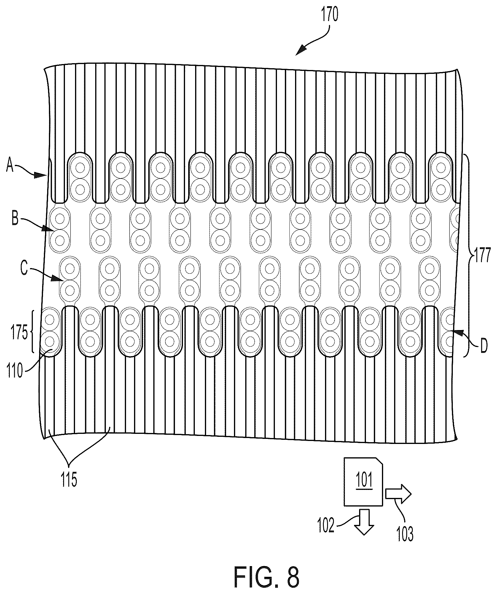 Patent US12562552 Figure 7 – Independently-addressable high power surface-emitting laser array with tight-pitch packing