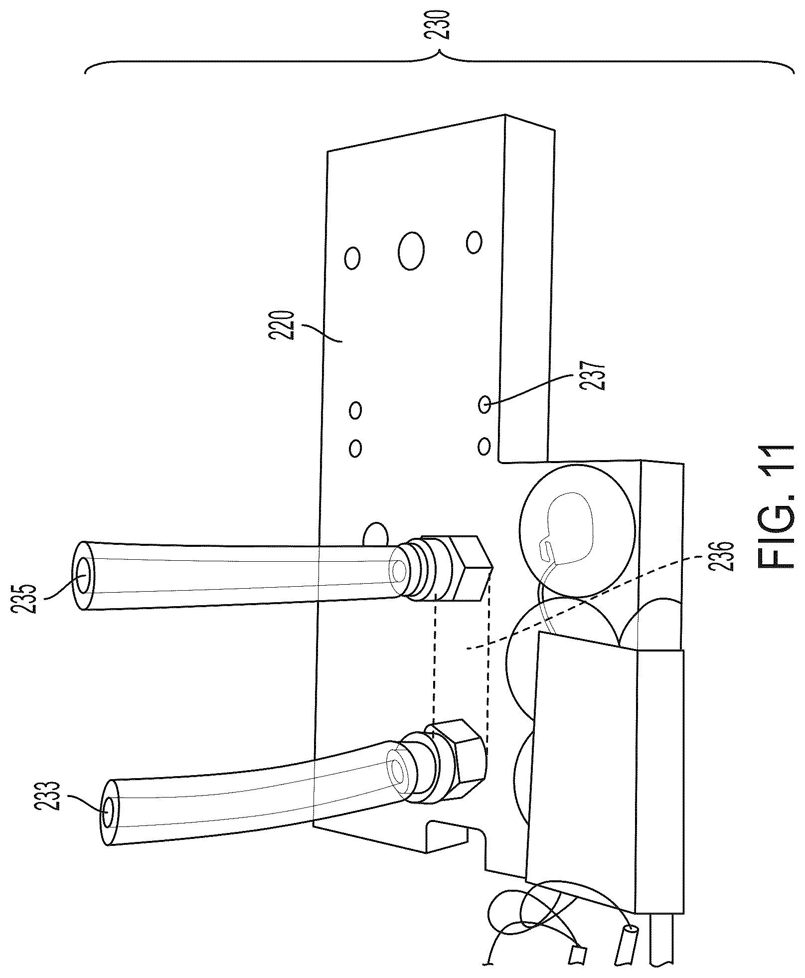 Patent US12562552 Figure 11 – Independently-addressable high power surface-emitting laser array with tight-pitch packing