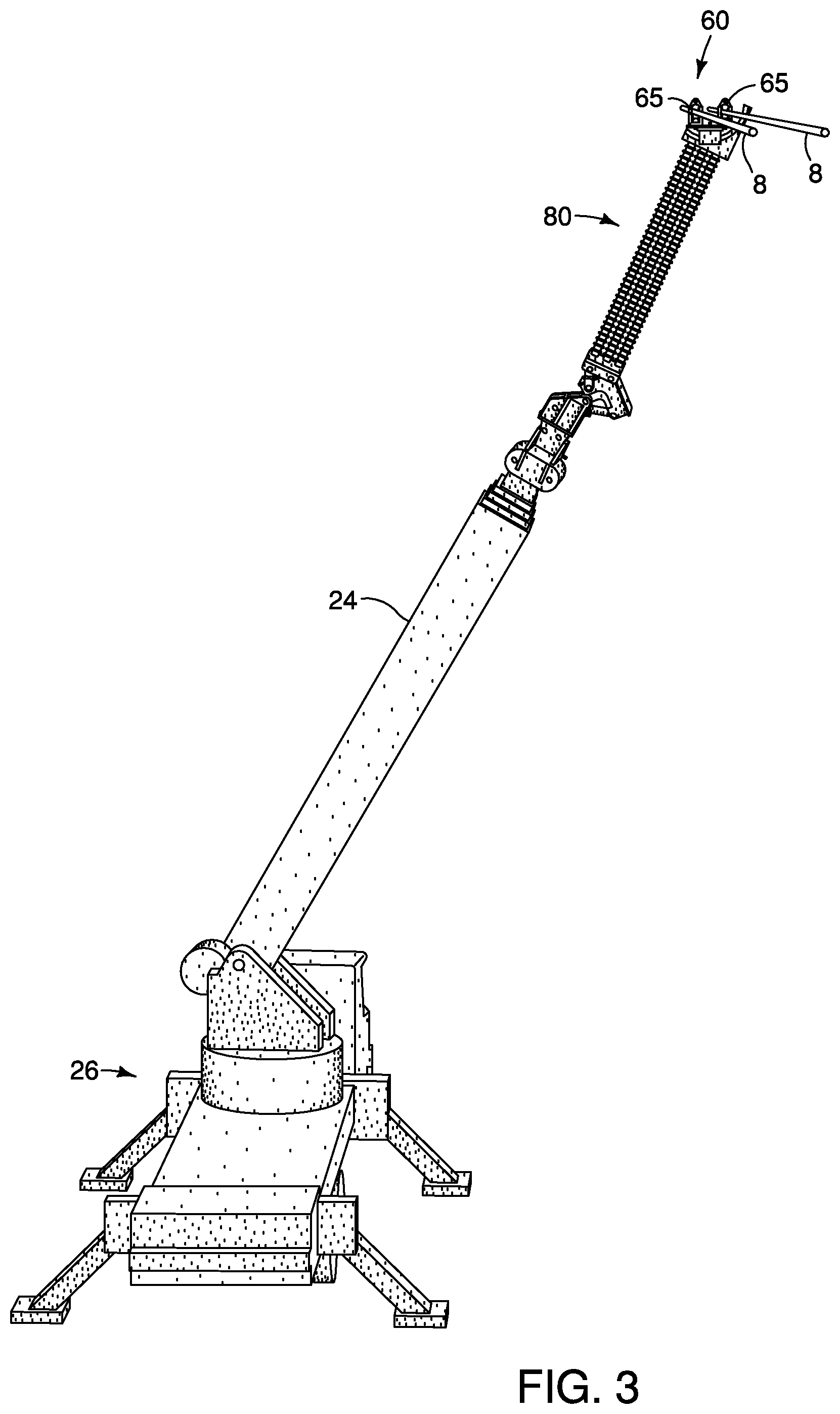 Patent US12562555 Figure 3 – Apparatus, system and method for lifting and manipulating conductors