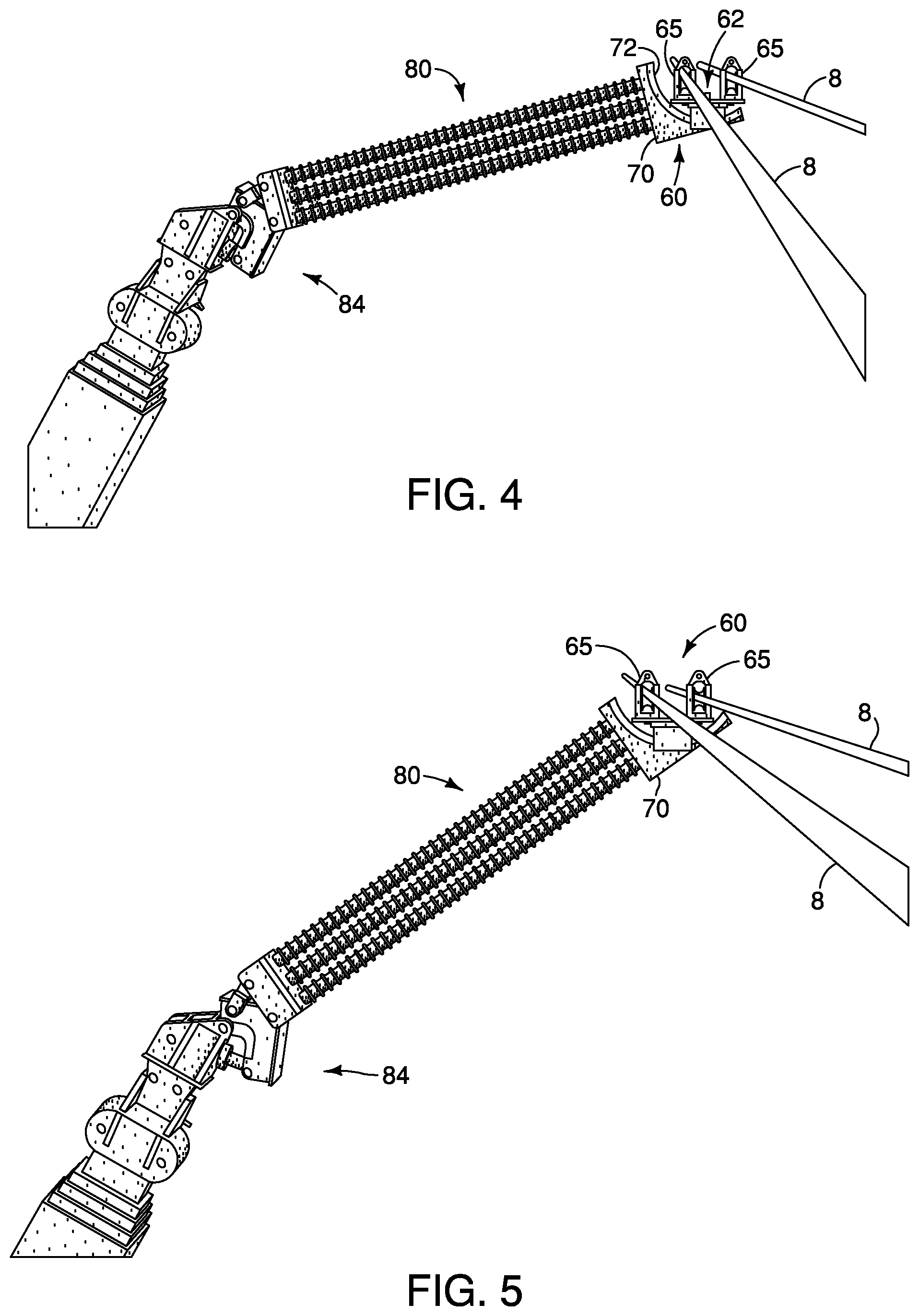 Patent US12562555 Figure 4 – Apparatus, system and method for lifting and manipulating conductors