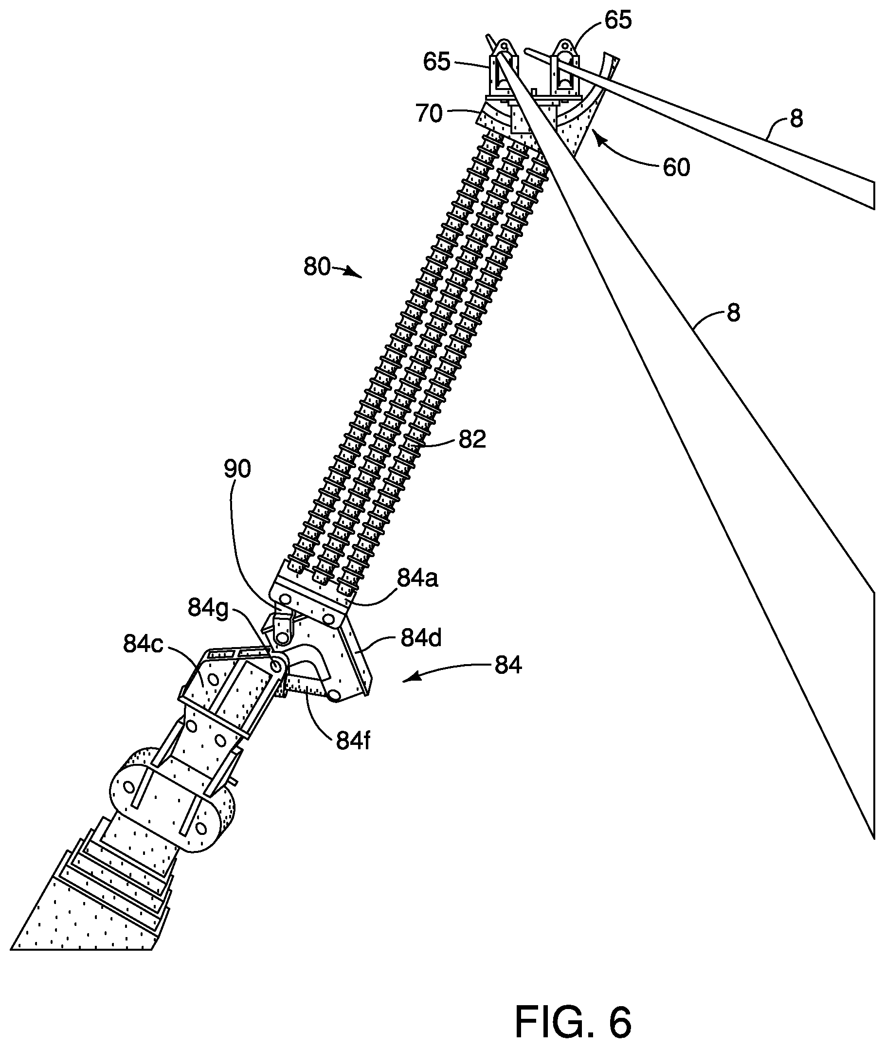 Patent US12562555 Figure 5 – Apparatus, system and method for lifting and manipulating conductors