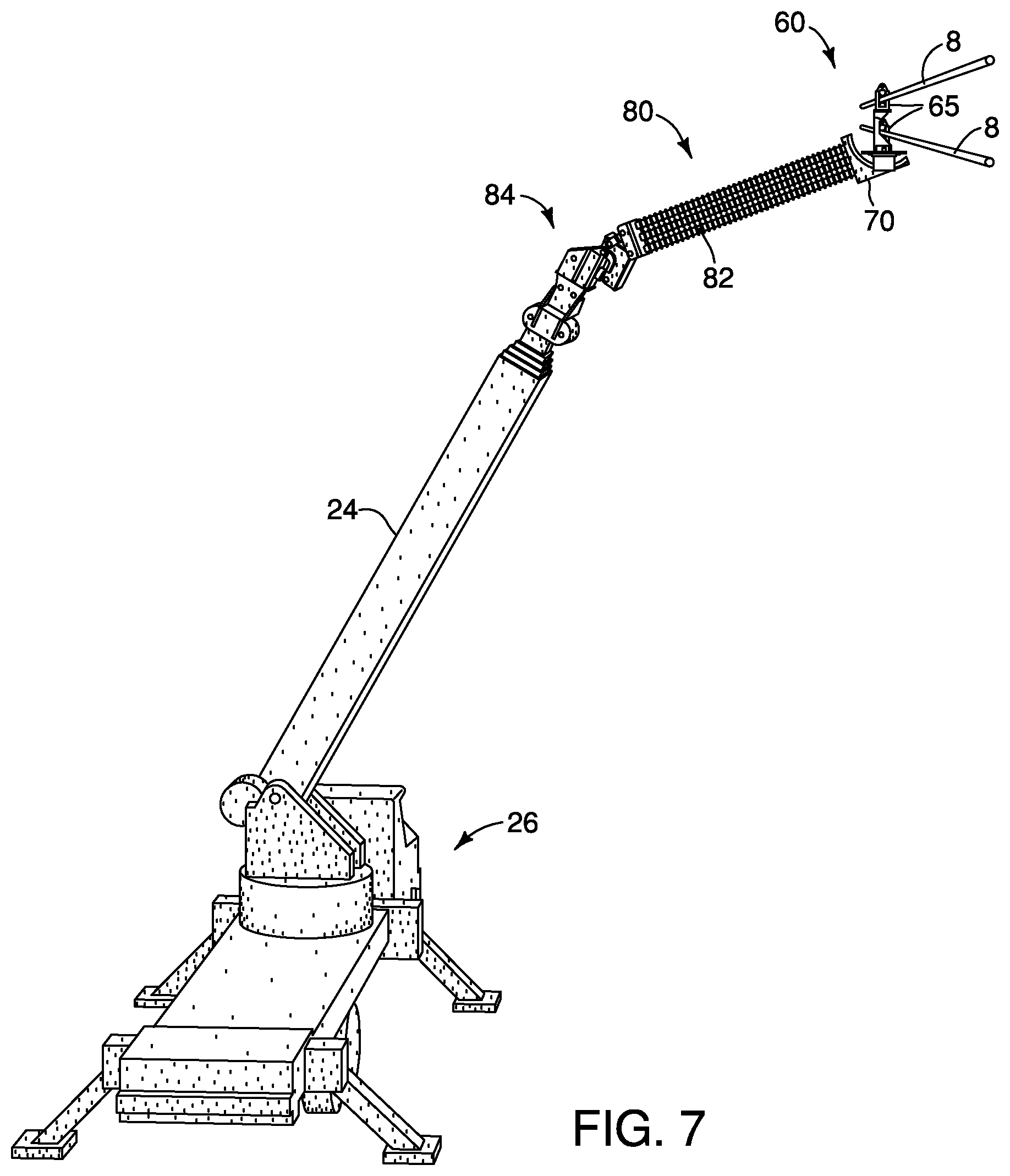 Patent US12562555 Figure 6 – Apparatus, system and method for lifting and manipulating conductors