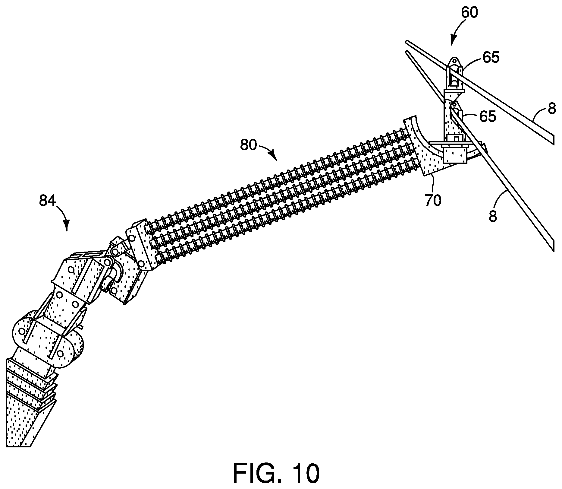 Patent US12562555 Figure 9 – Apparatus, system and method for lifting and manipulating conductors