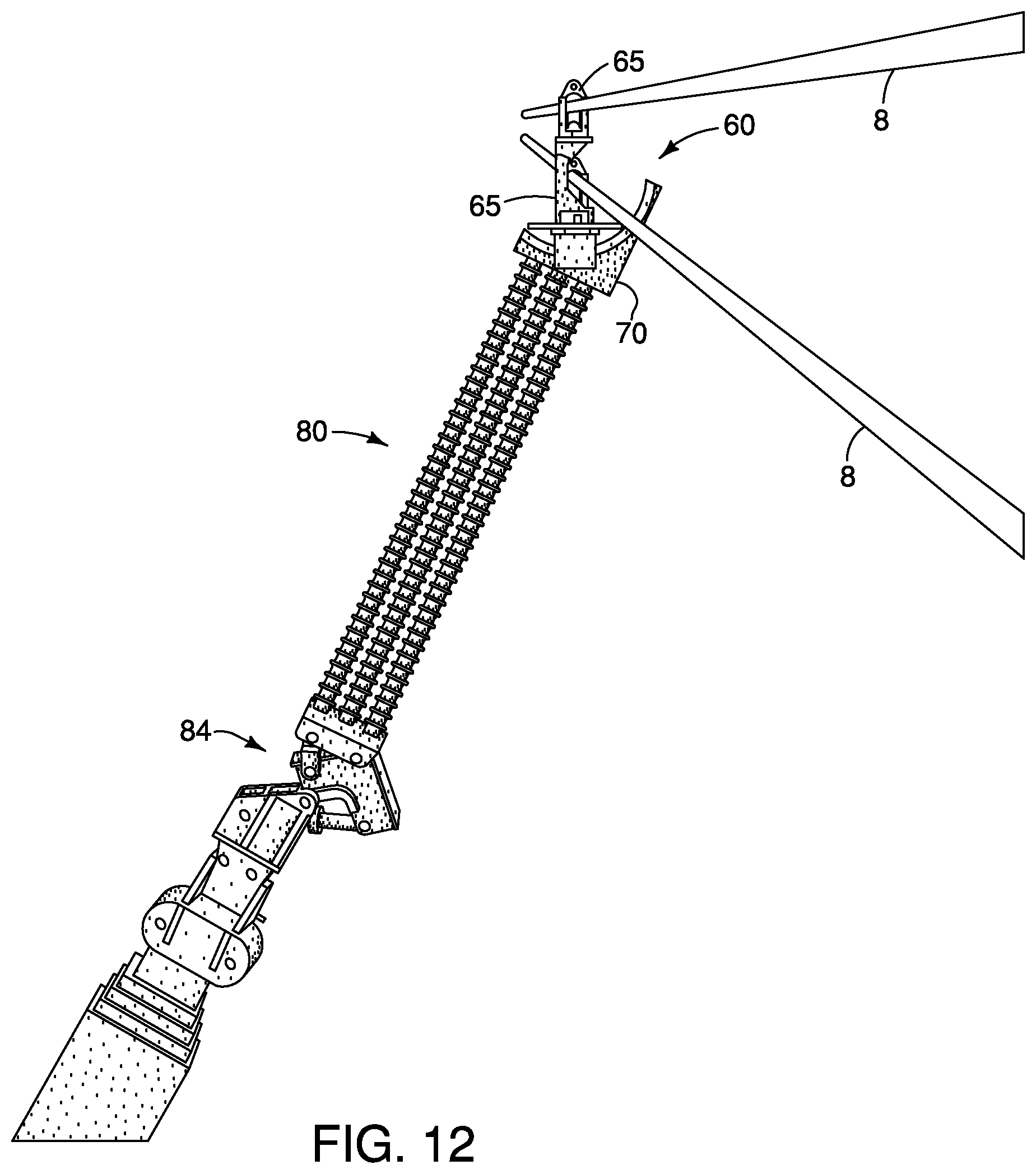 Patent US12562555 Figure 11 – Apparatus, system and method for lifting and manipulating conductors