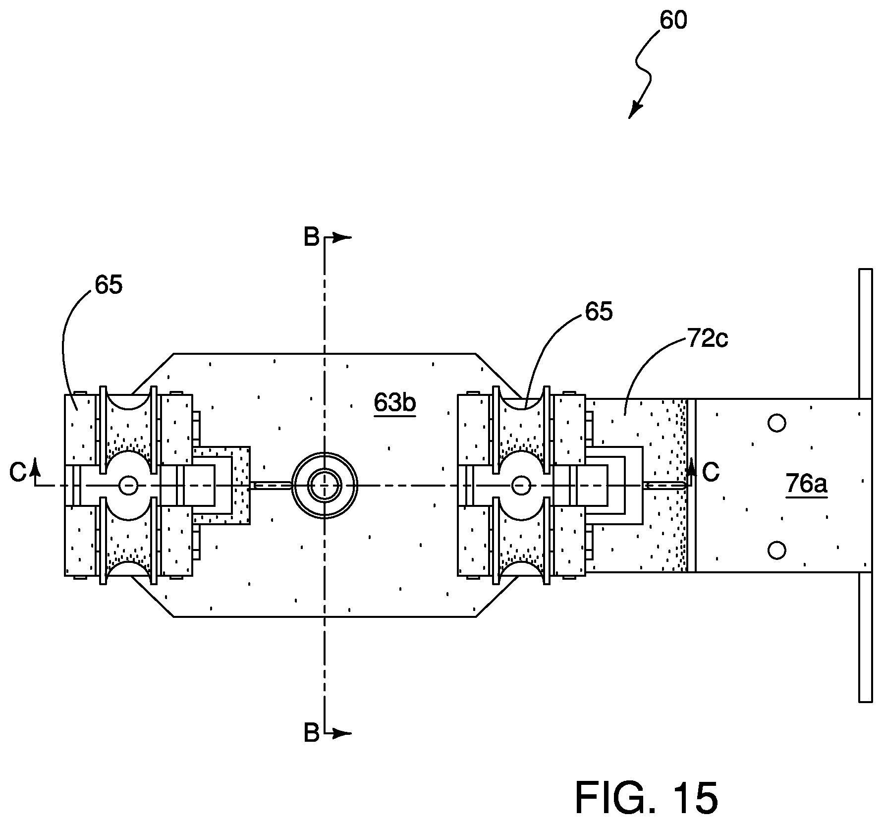 Patent US12562555 Figure 14 – Apparatus, system and method for lifting and manipulating conductors