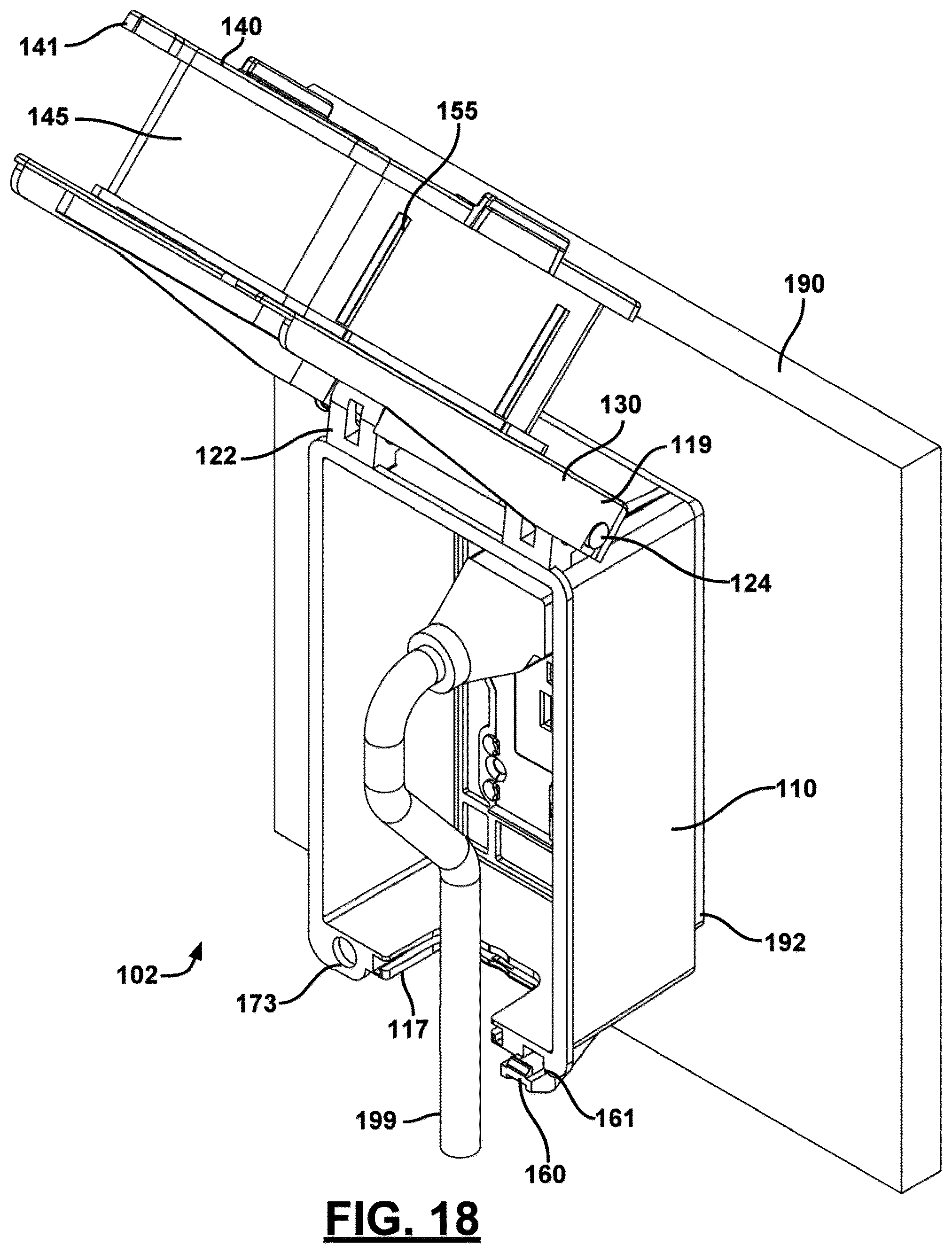 Patent US12562556 Figure 14 – Configurable electrical outlet cover enclosure