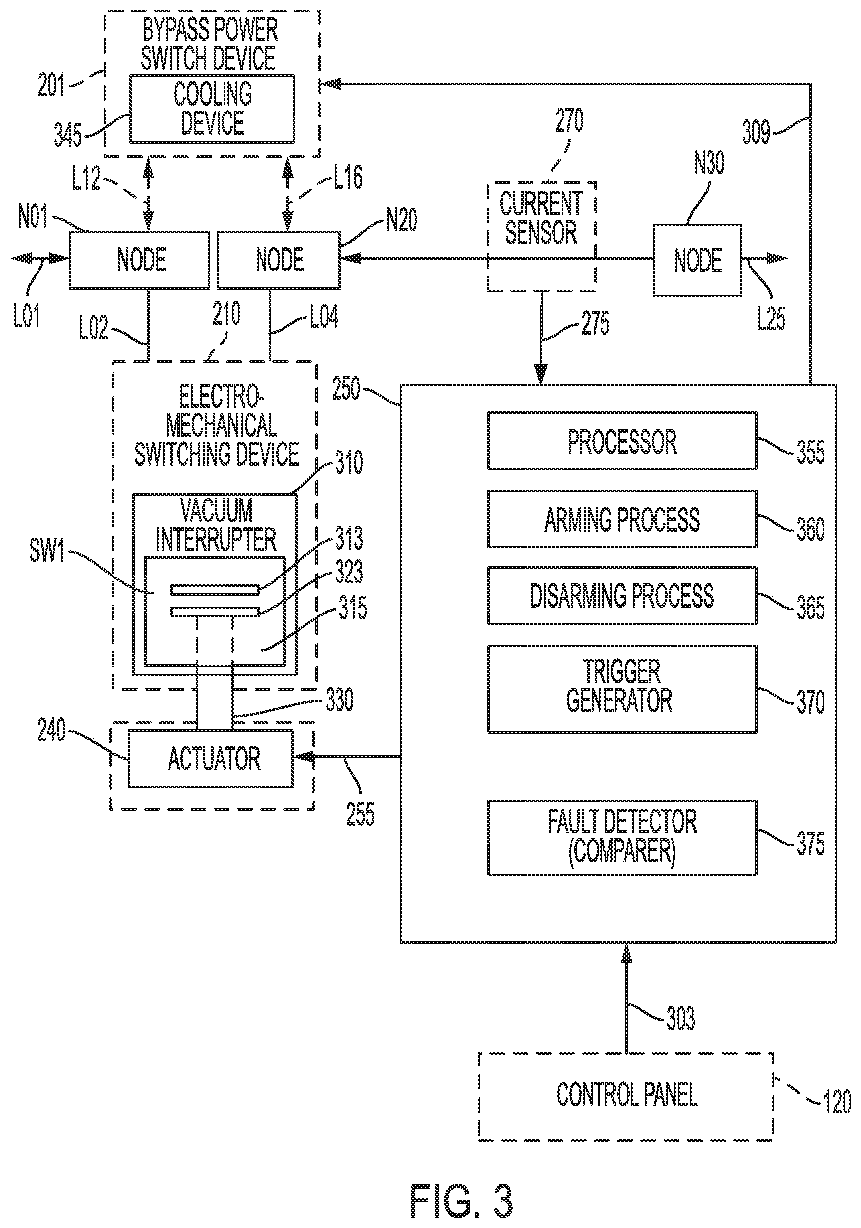 Patent US12562559 Figure 4 – Arc flash mitigation device