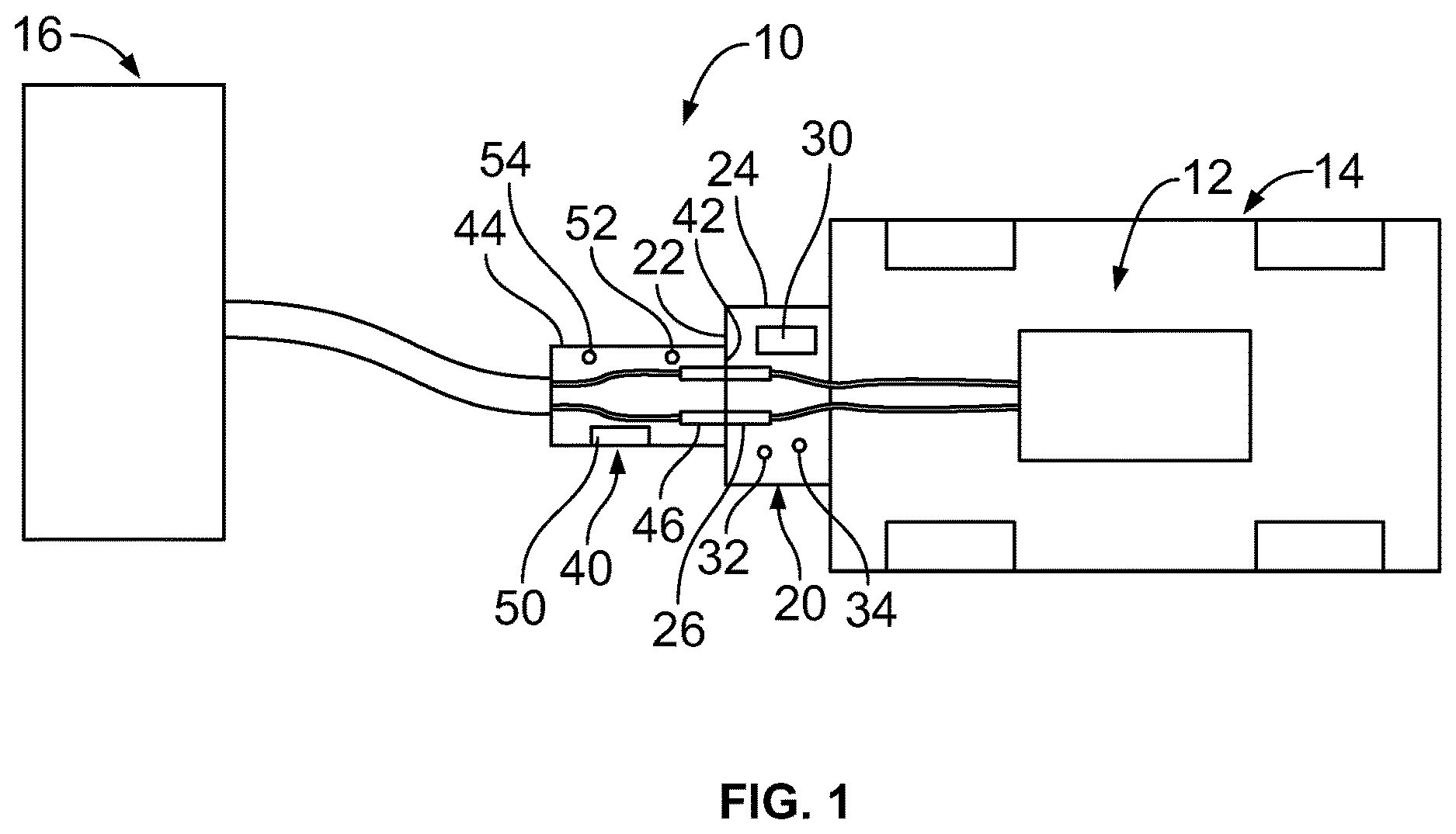 Patent US12562560 Figure 1 – Vehicle charging system for an electric vehicle having arc detection