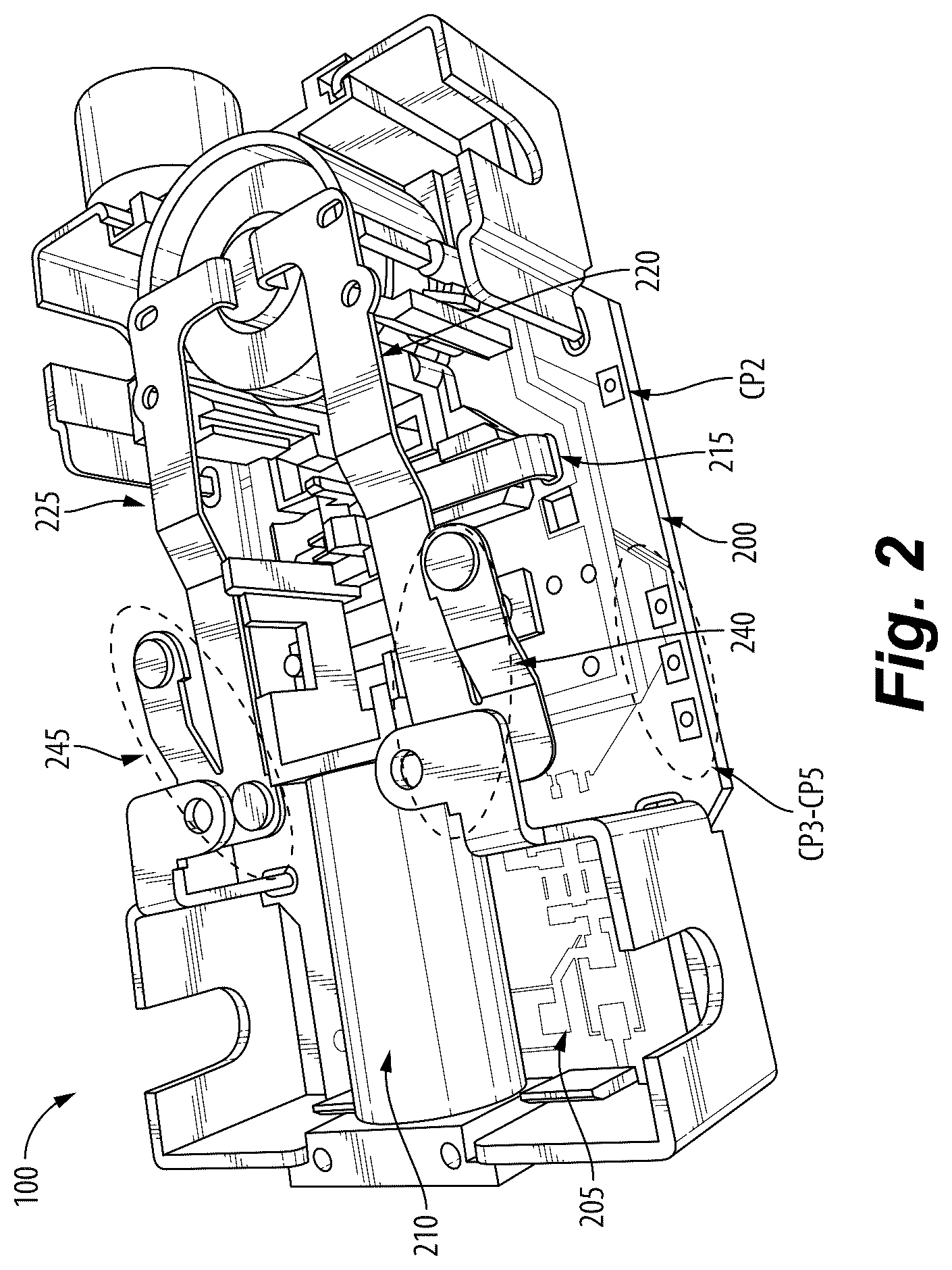 Patent US12562563 Figure 2 – Ground fault circuit interrupter with integrated controller