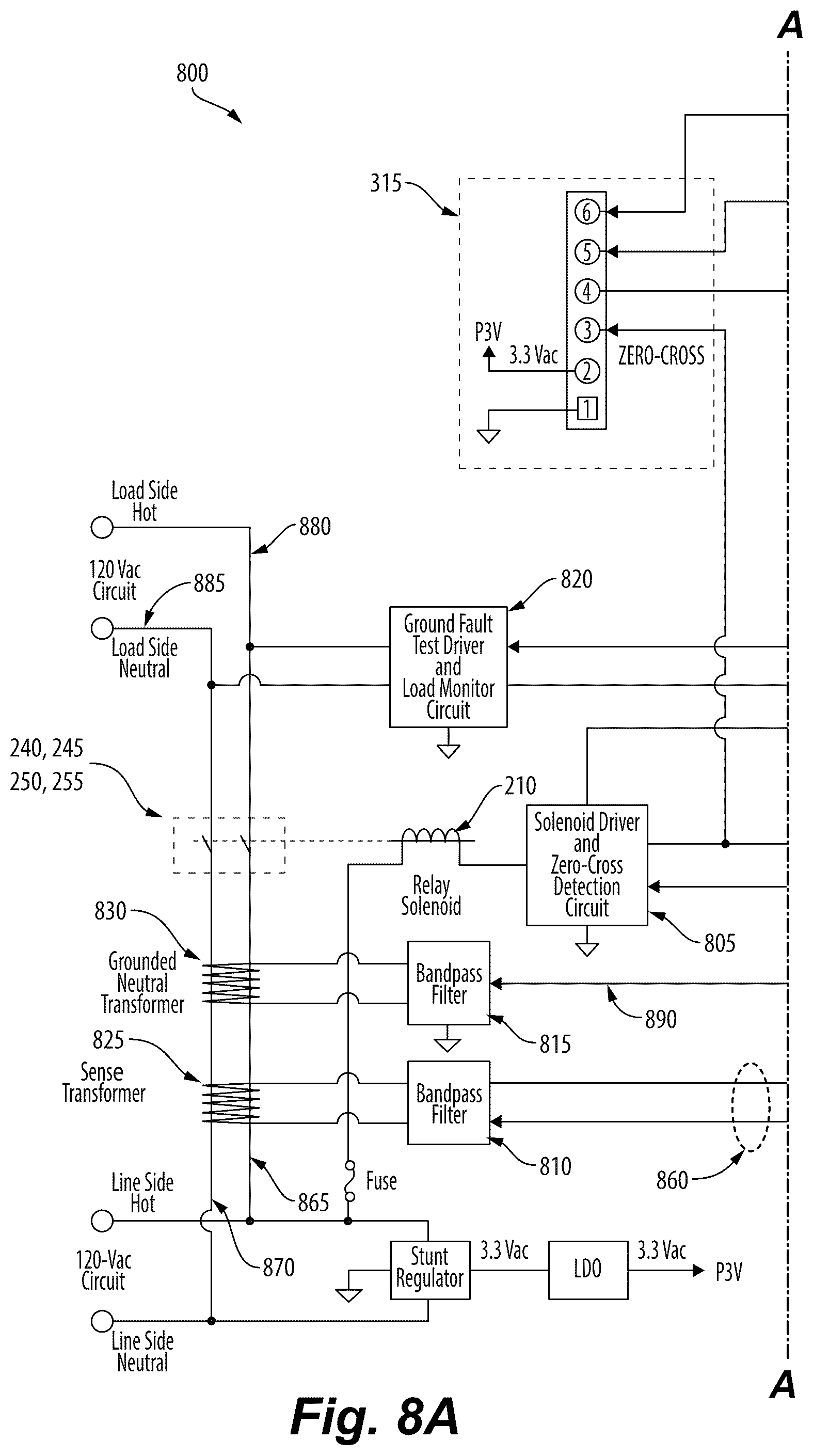 Patent US12562563 Figure 9 – Ground fault circuit interrupter with integrated controller