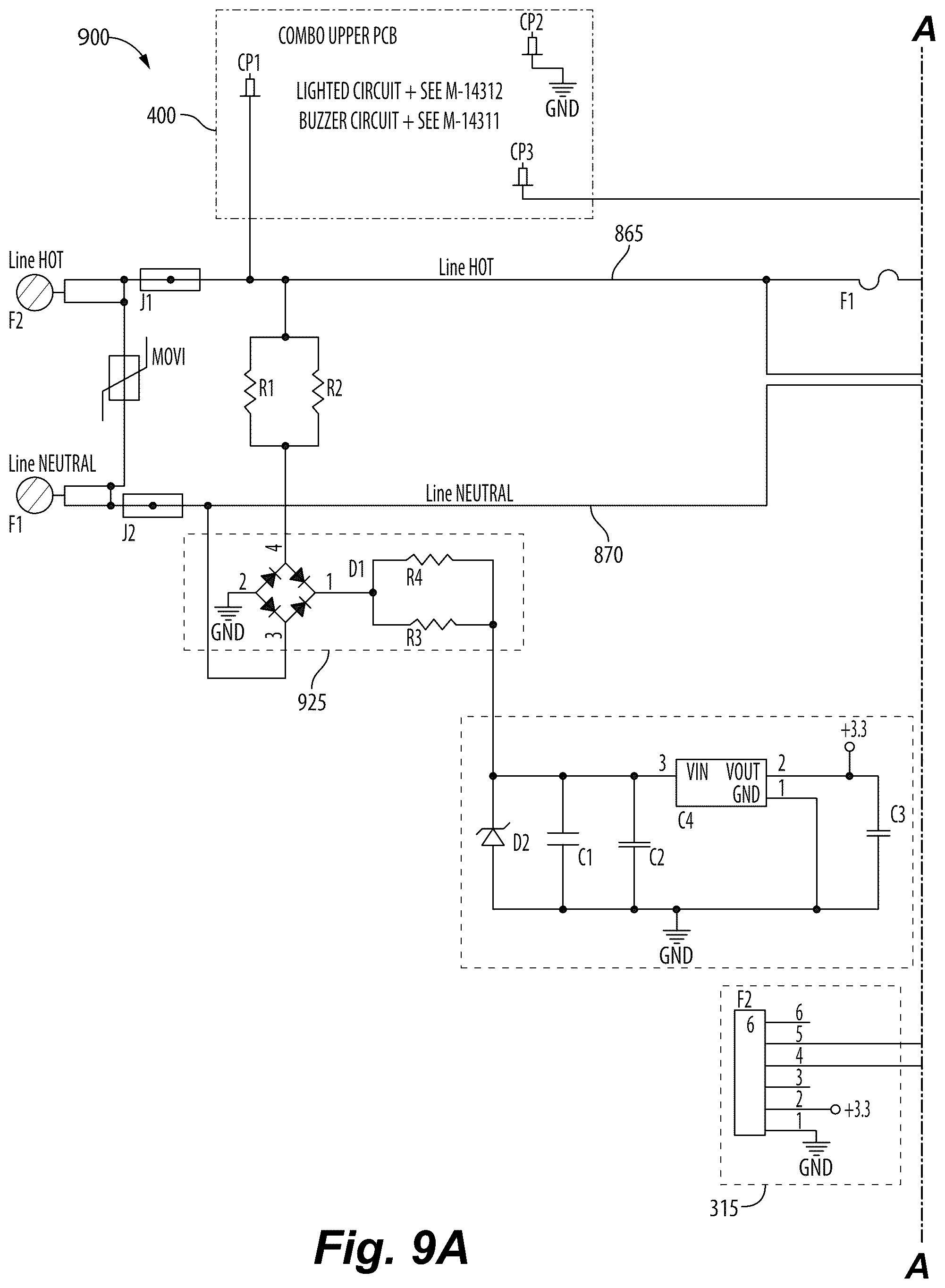 Patent US12562563 Figure 11 – Ground fault circuit interrupter with integrated controller