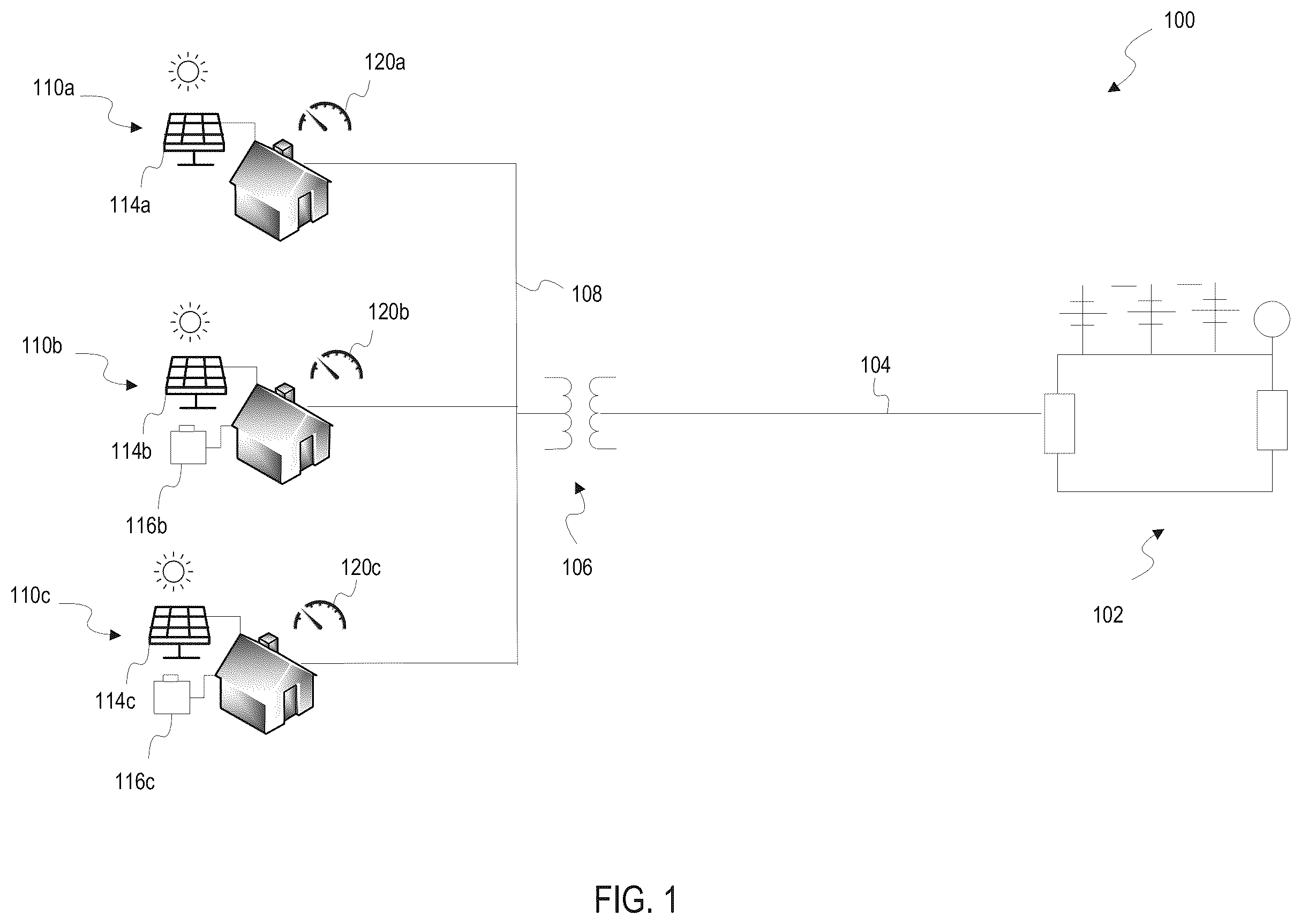 Patent US12562572 Figure 1 – Method and system for unsupervised identification of behind-the-meter battery energy storage systems