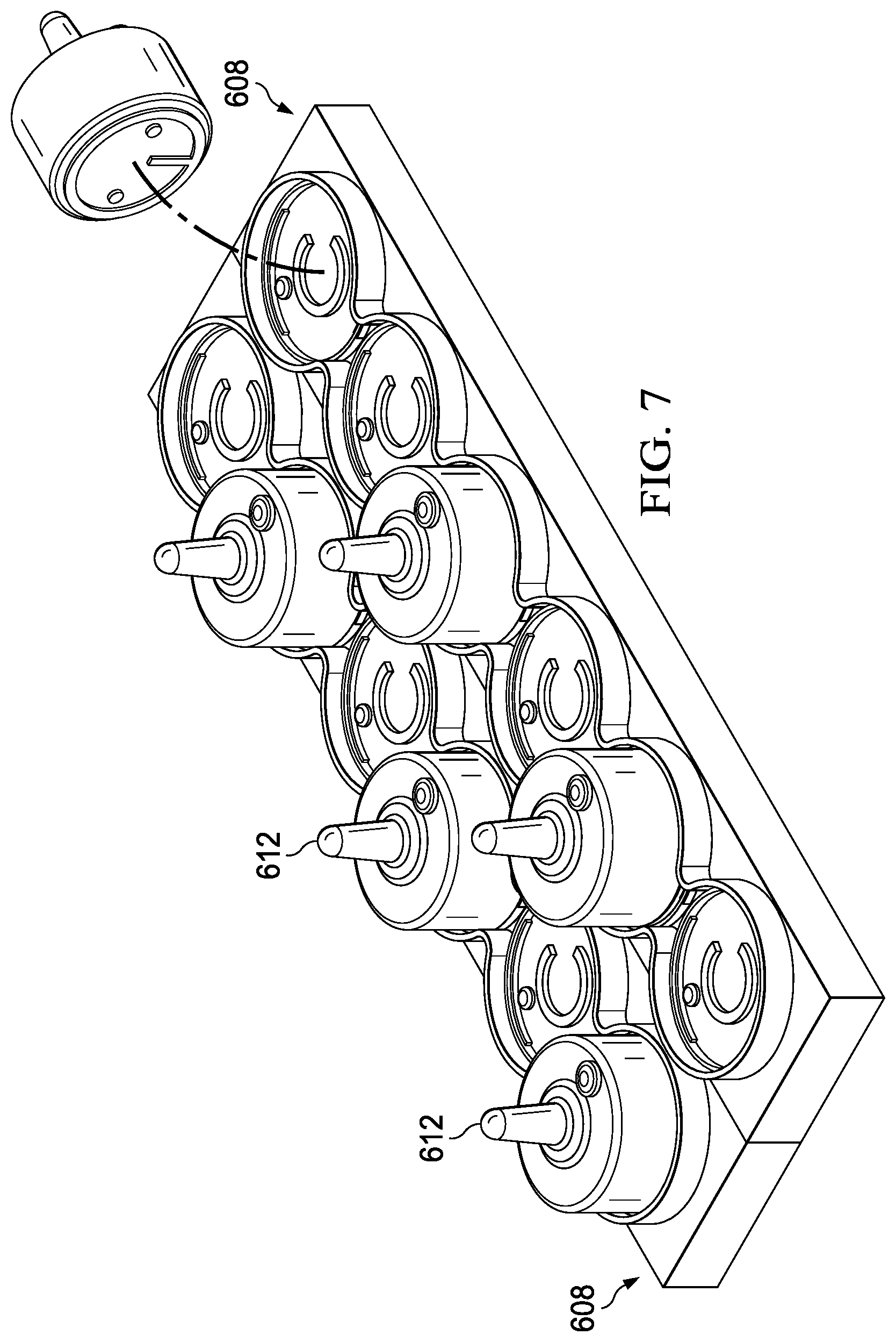 Patent US12562584 Figure 7 – System and method for charging and updating electronic candles