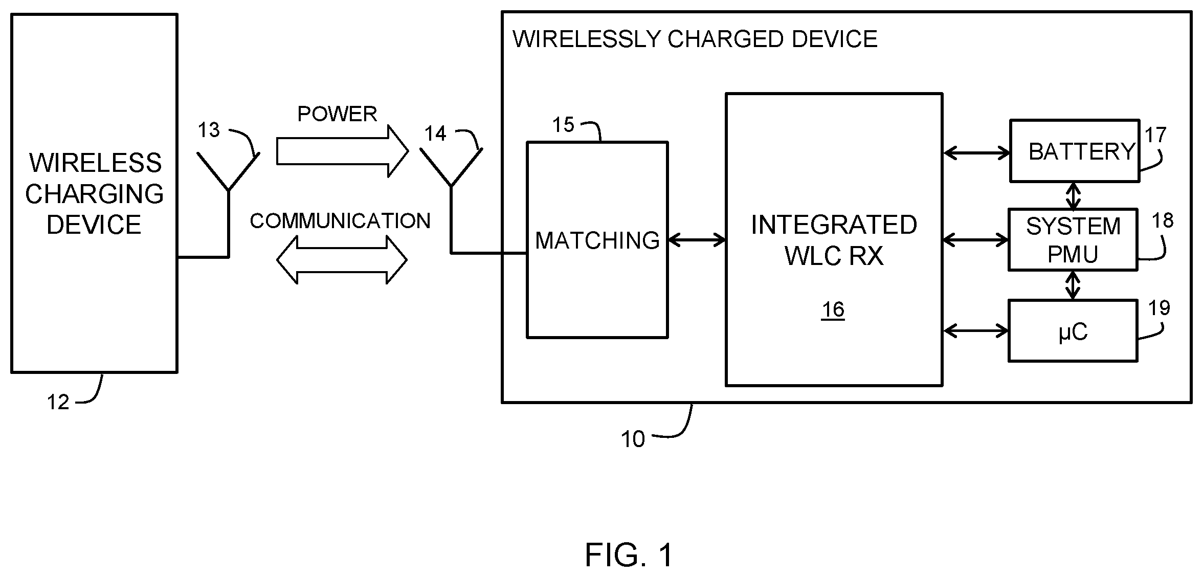 Patent US12562598 — Method for charging a depleted battery of a wireless charging device and a wireless charging device therefor — Figure 1