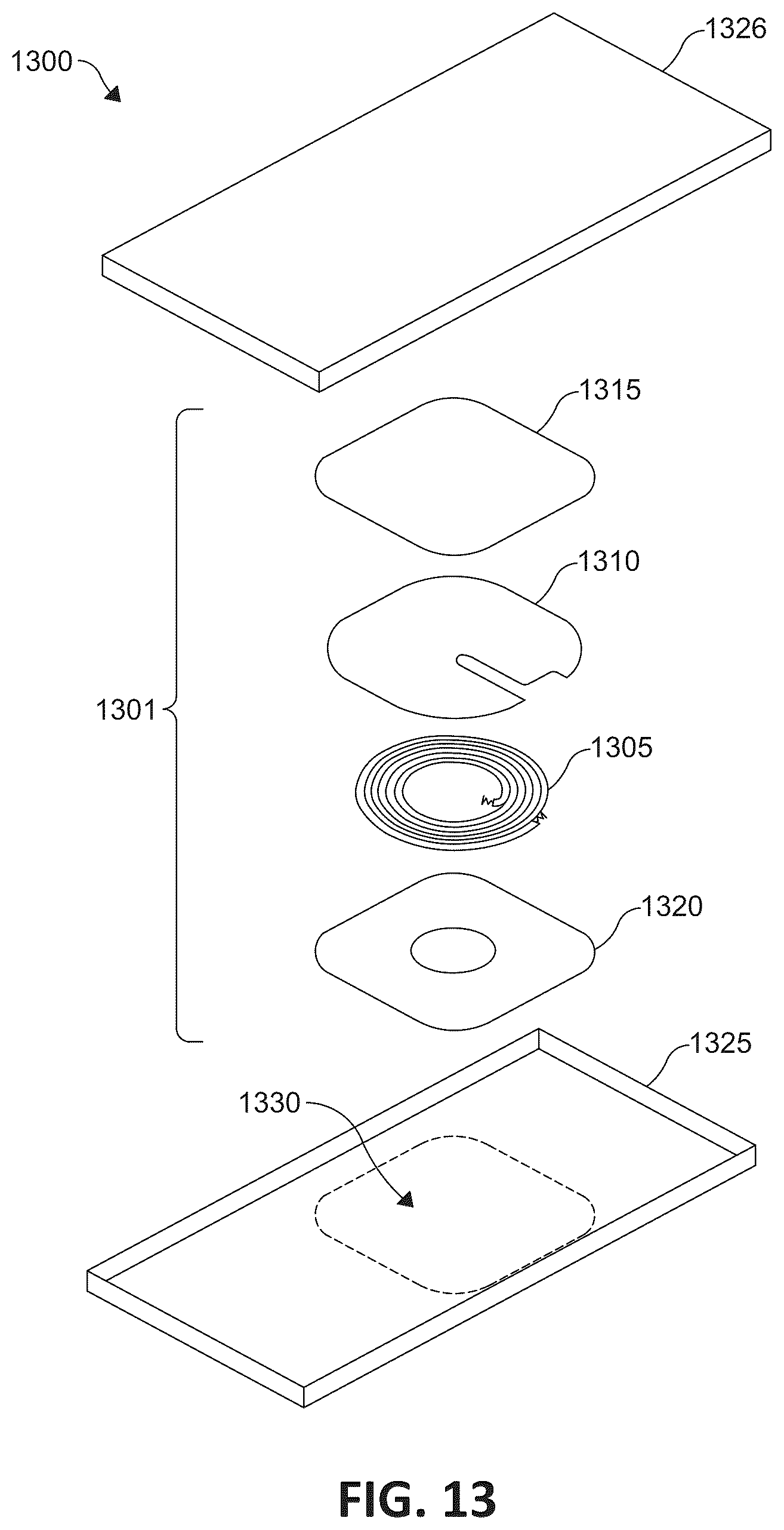 Patent US12562603 Figure 13 – Electrostatic shield for wireless systems