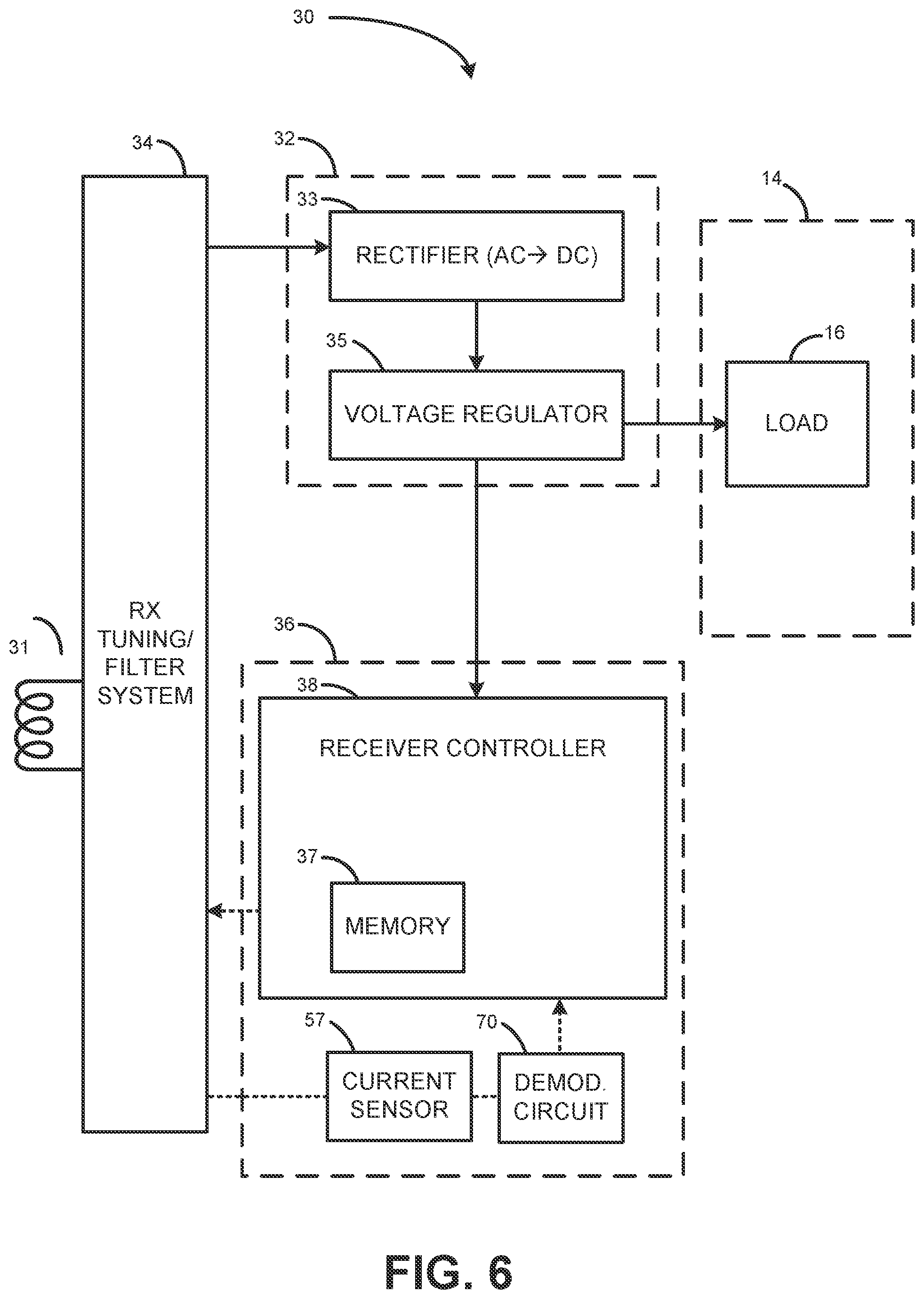 Patent US12562605 Figure 6 – Low cost communications demodulation for wireless power receiver system