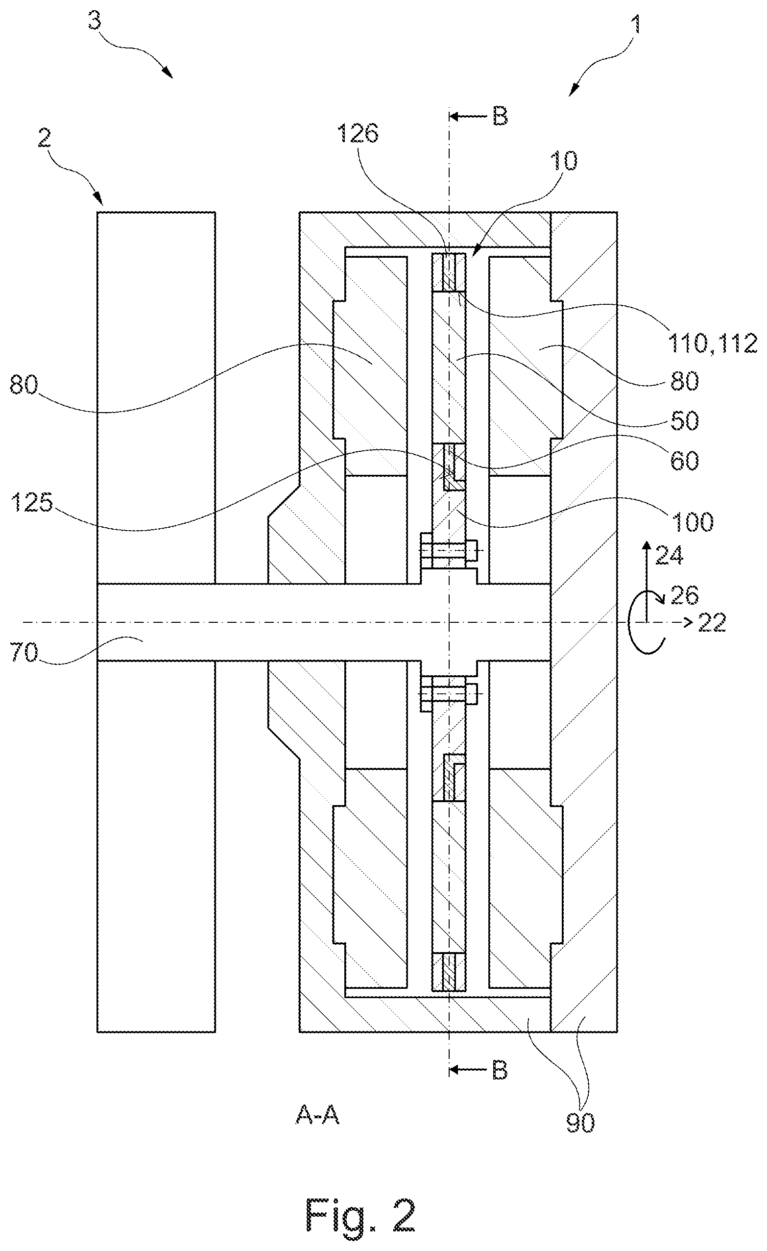 Patent US12562609 Figure 2 – Rotor for an axial flux motor