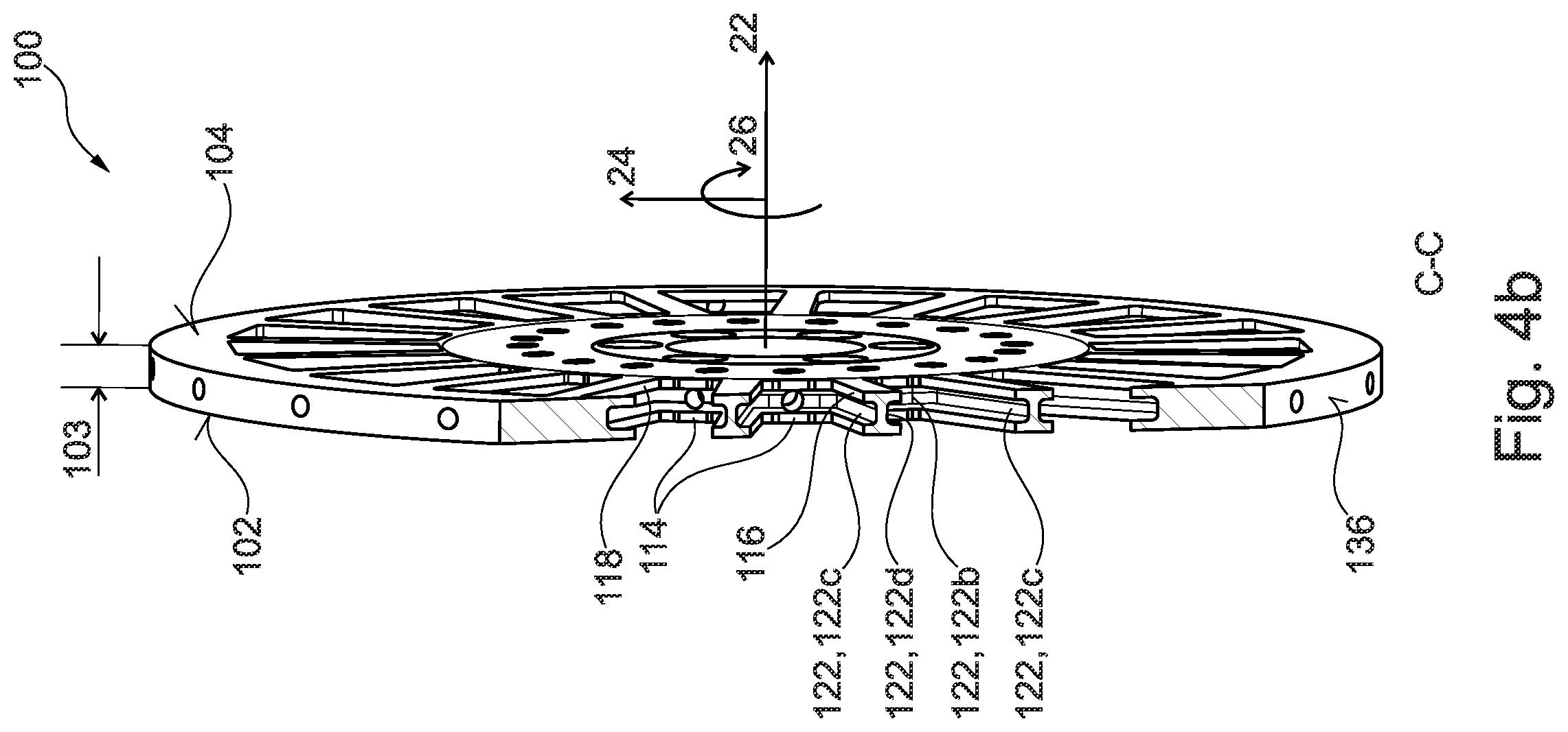 Patent US12562609 Figure 5 – Rotor for an axial flux motor