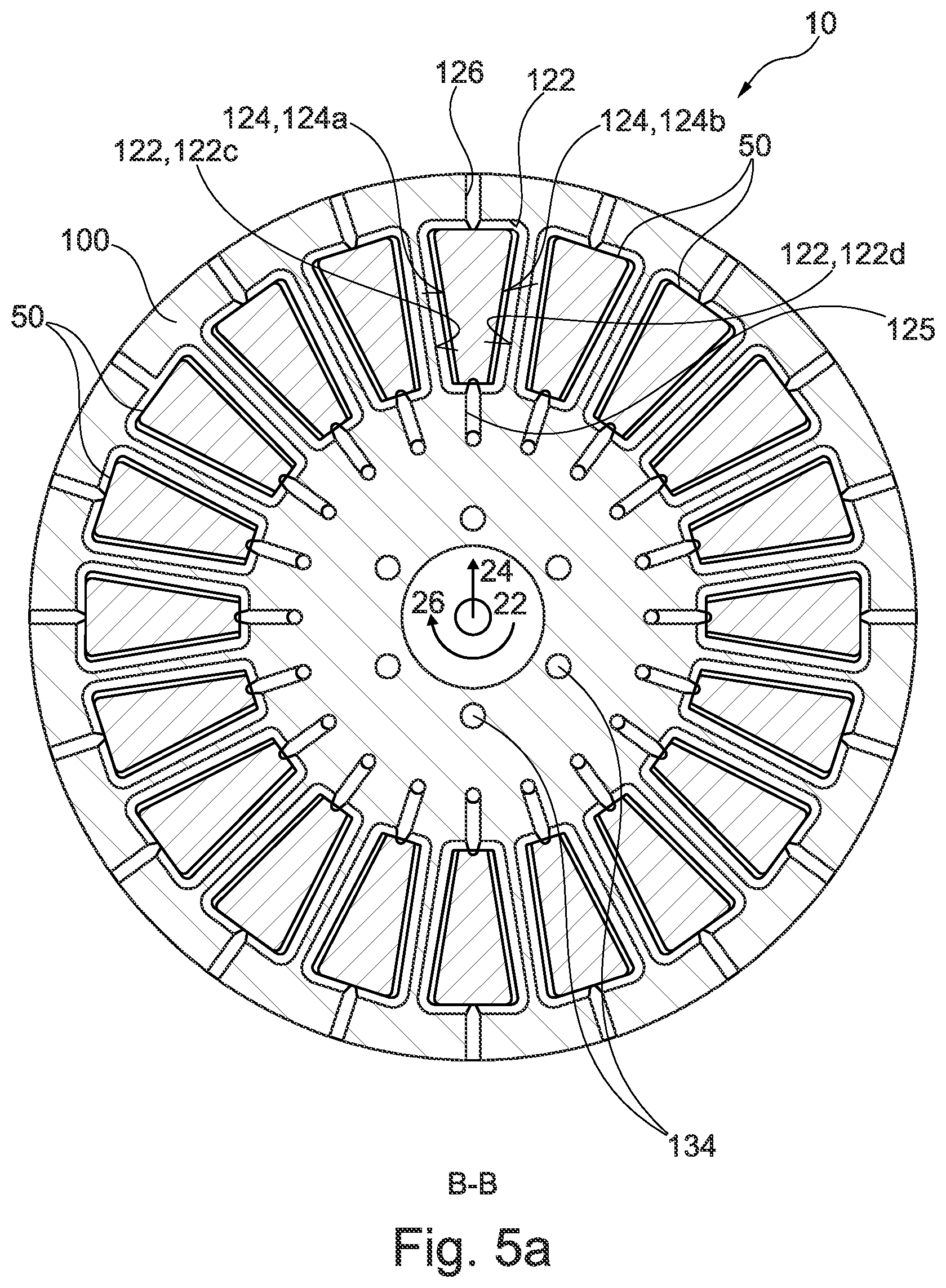 Patent US12562609 Figure 6 – Rotor for an axial flux motor