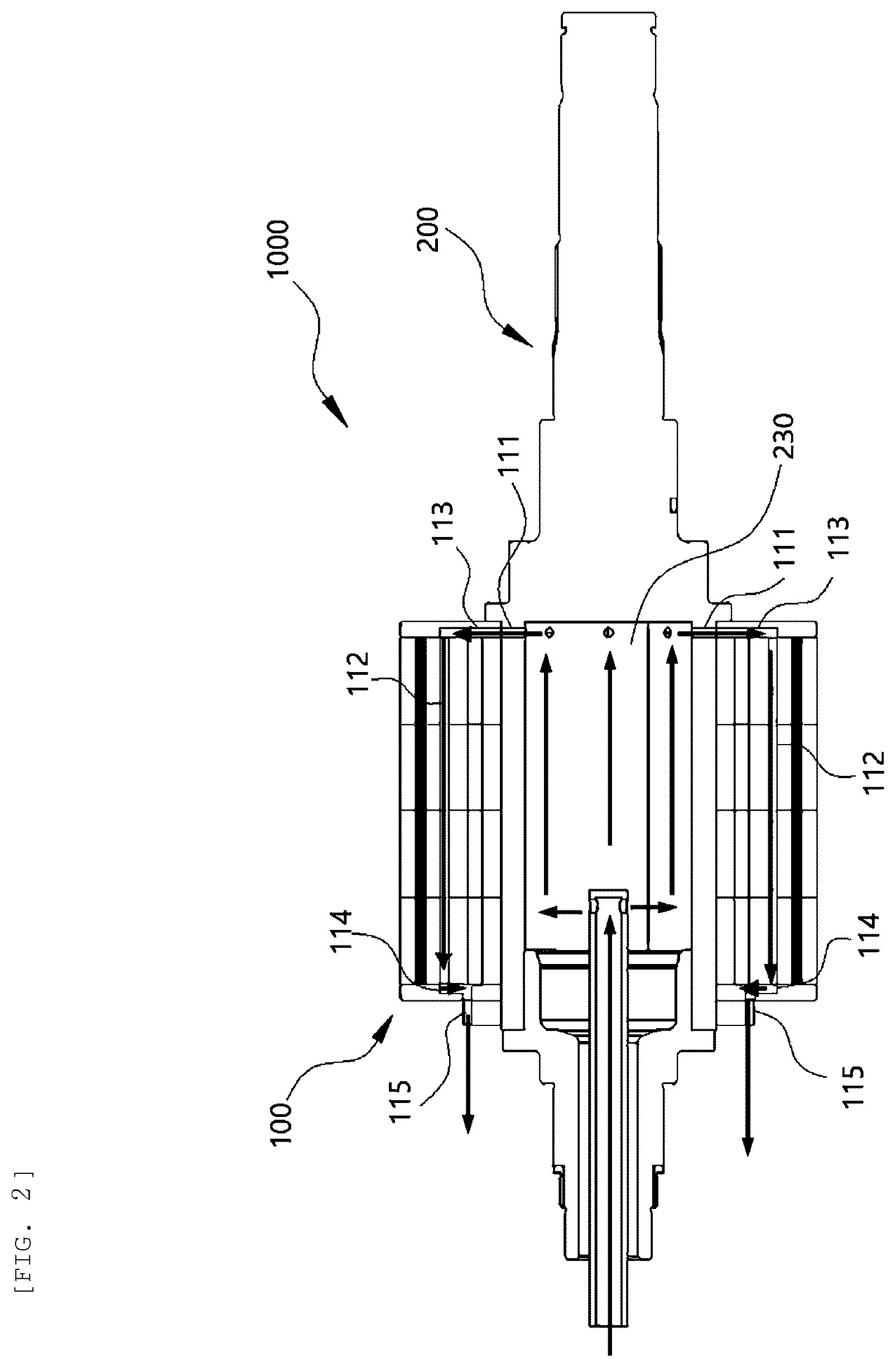 Patent US12562610 Figure 2 – Rotor module with cooling structure