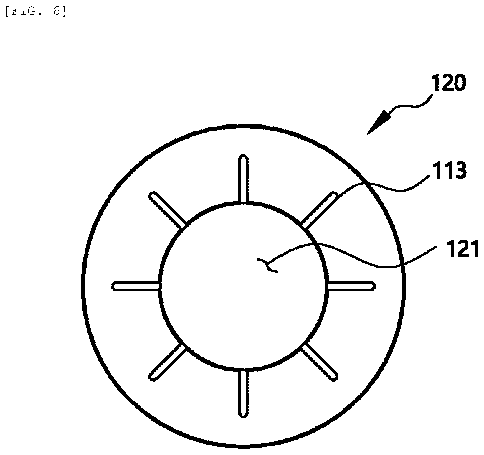 Patent US12562610 Figure 6 – Rotor module with cooling structure