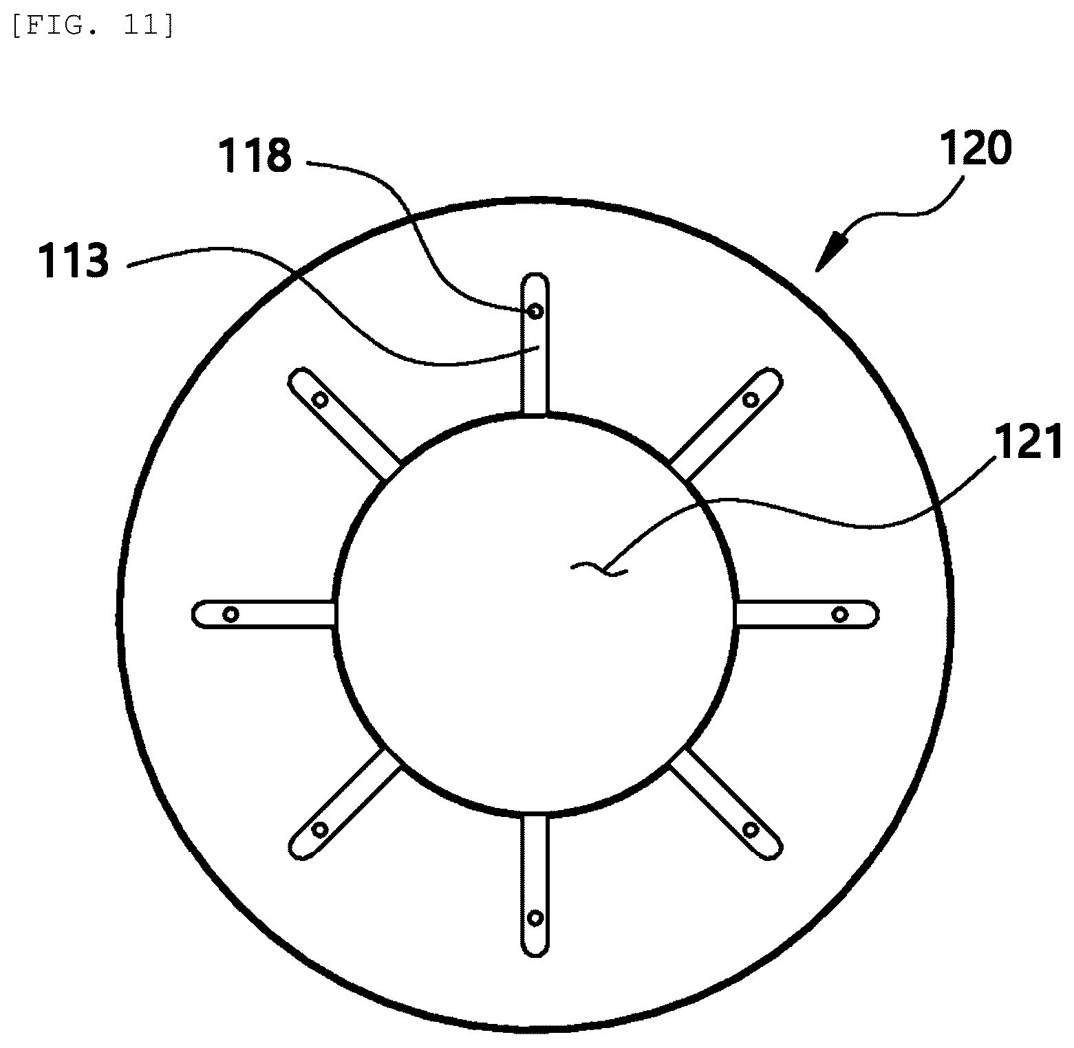 Patent US12562610 Figure 11 – Rotor module with cooling structure