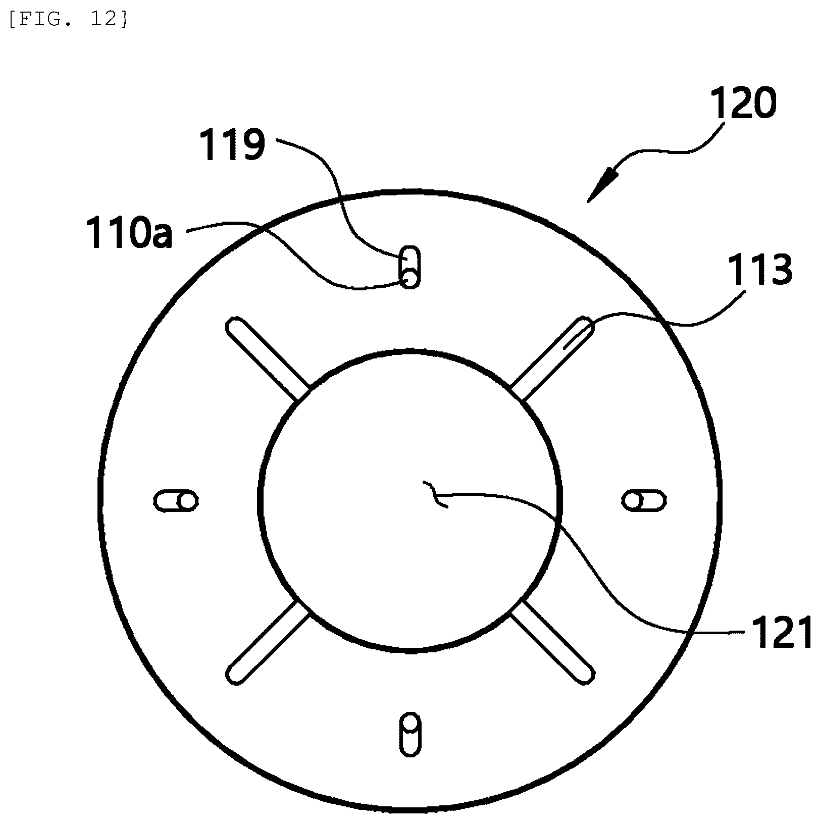 Patent US12562610 Figure 12 – Rotor module with cooling structure