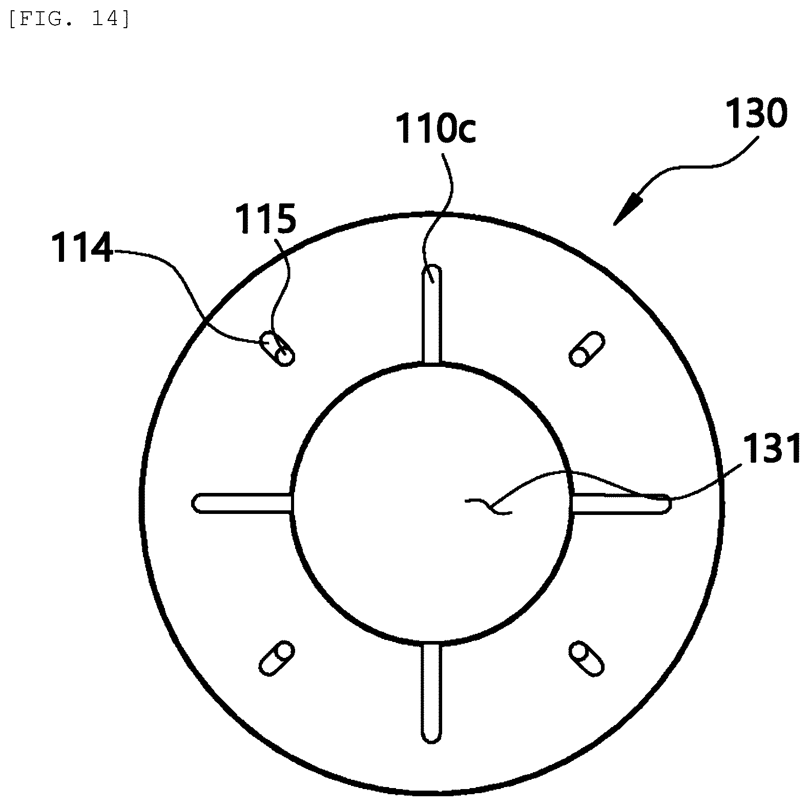 Patent US12562610 Figure 14 – Rotor module with cooling structure