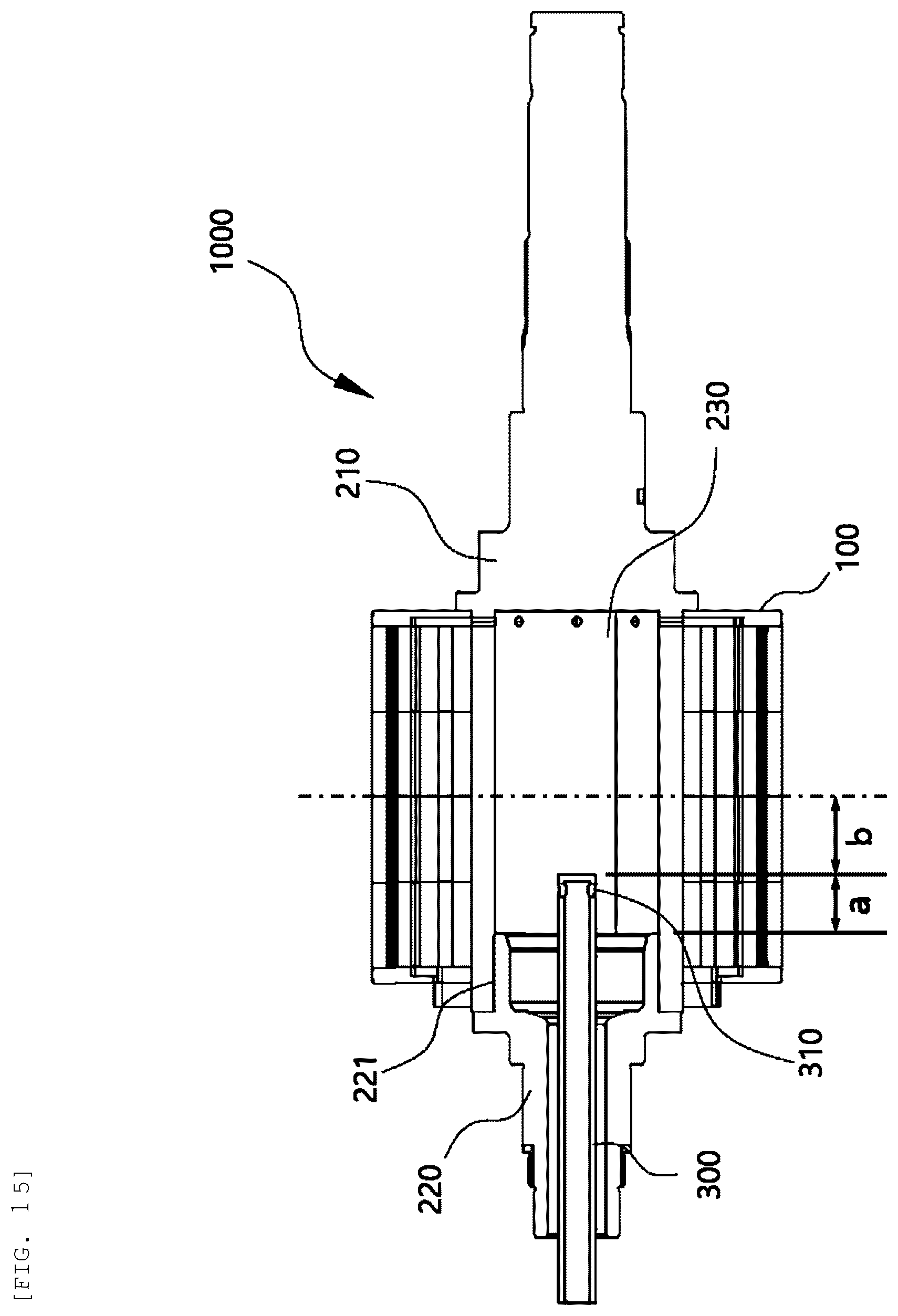 Patent US12562610 Figure 15 – Rotor module with cooling structure