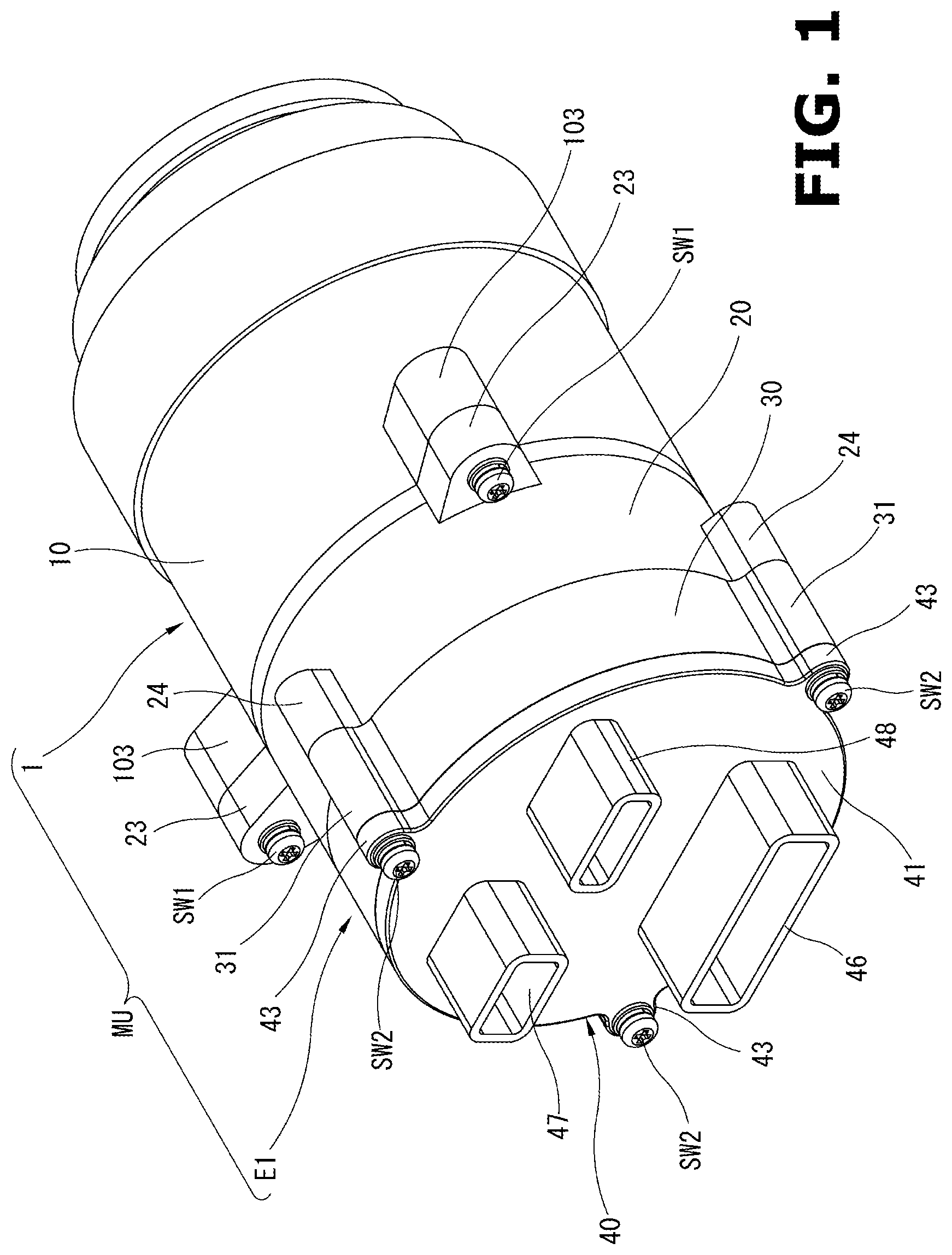 Patent US12562613 Figure 1 – Electronic control device