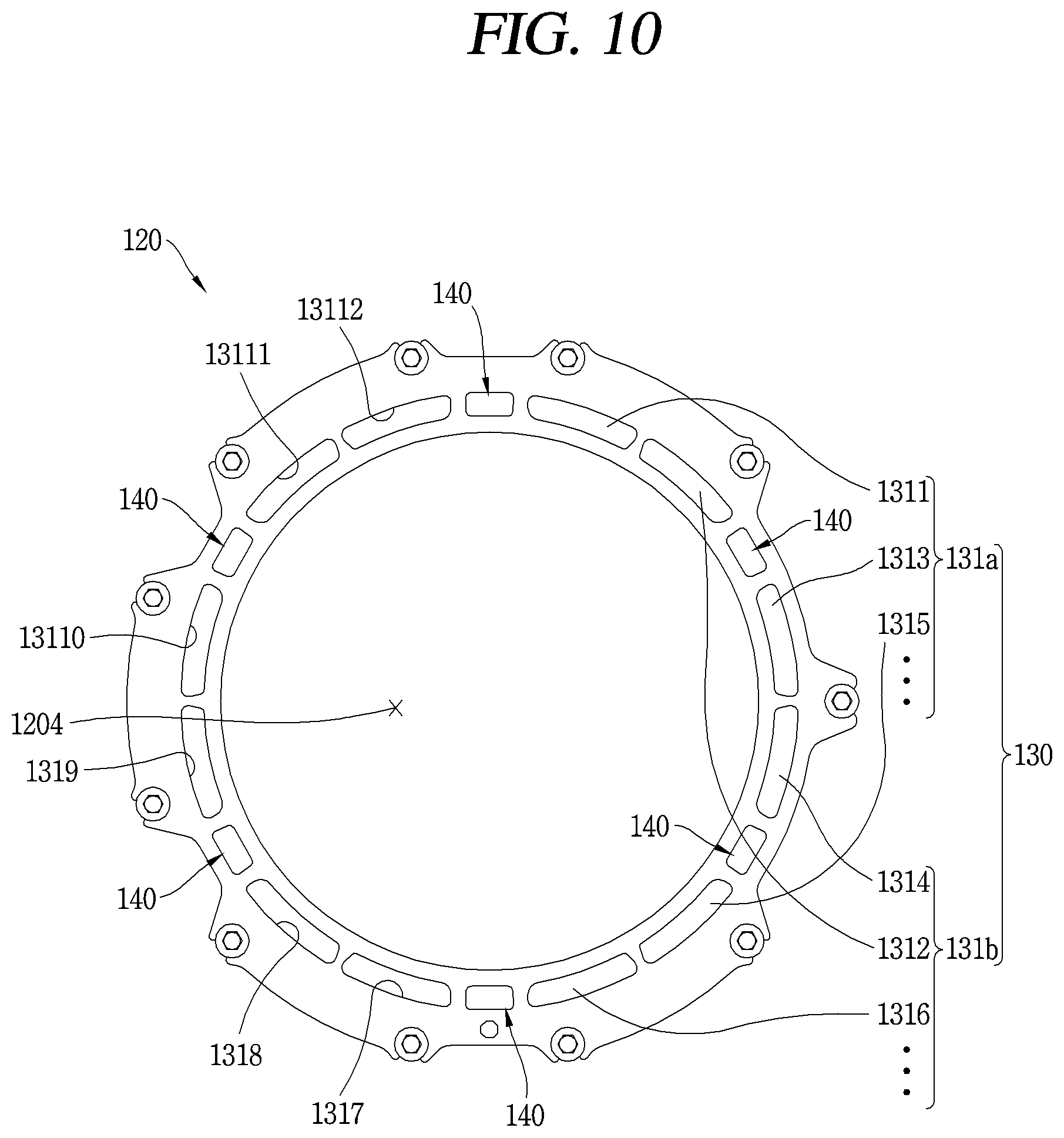 Patent US12562615 Figure 9 – Motor assembly