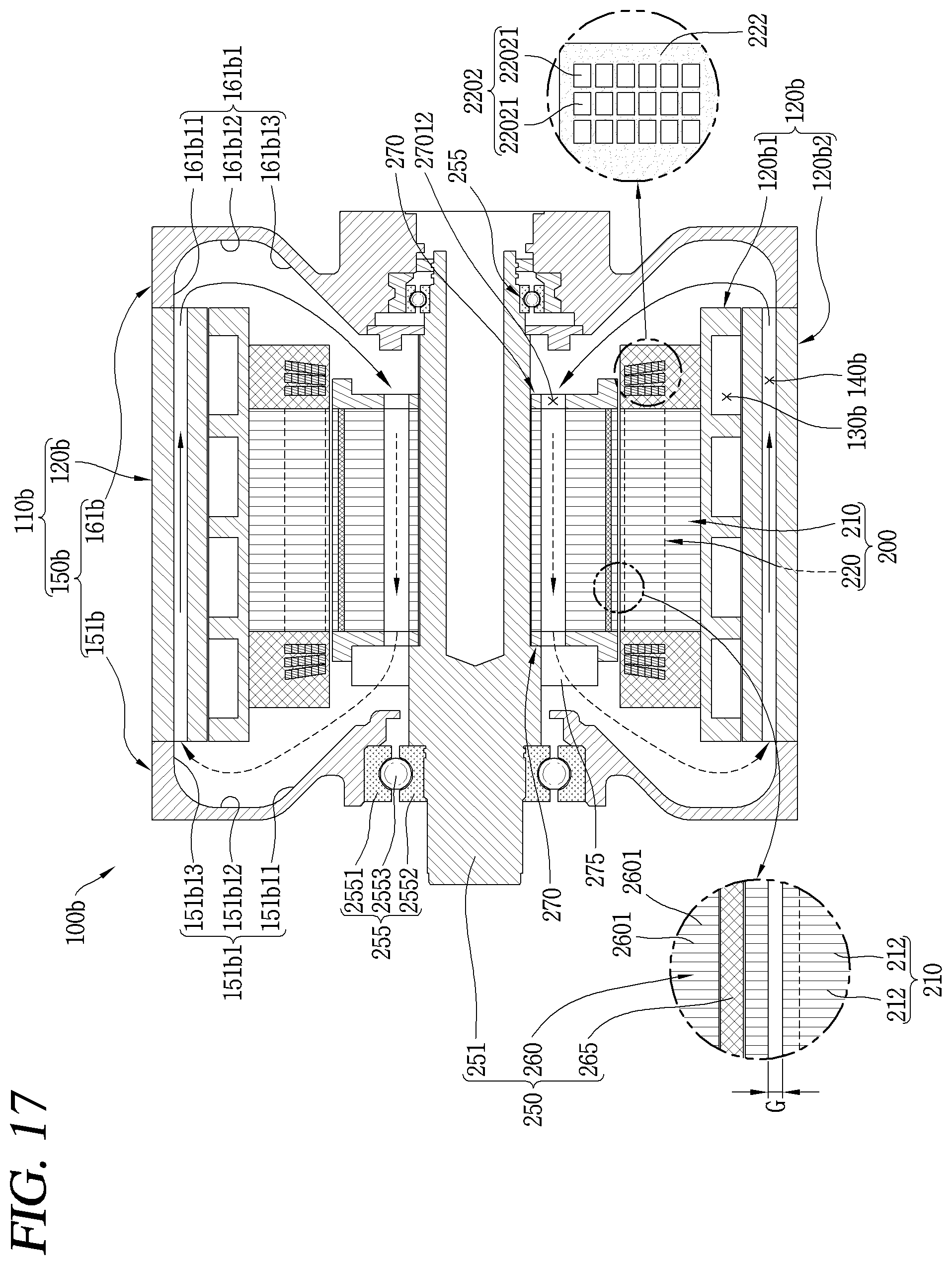 Patent US12562615 Figure 16 – Motor assembly