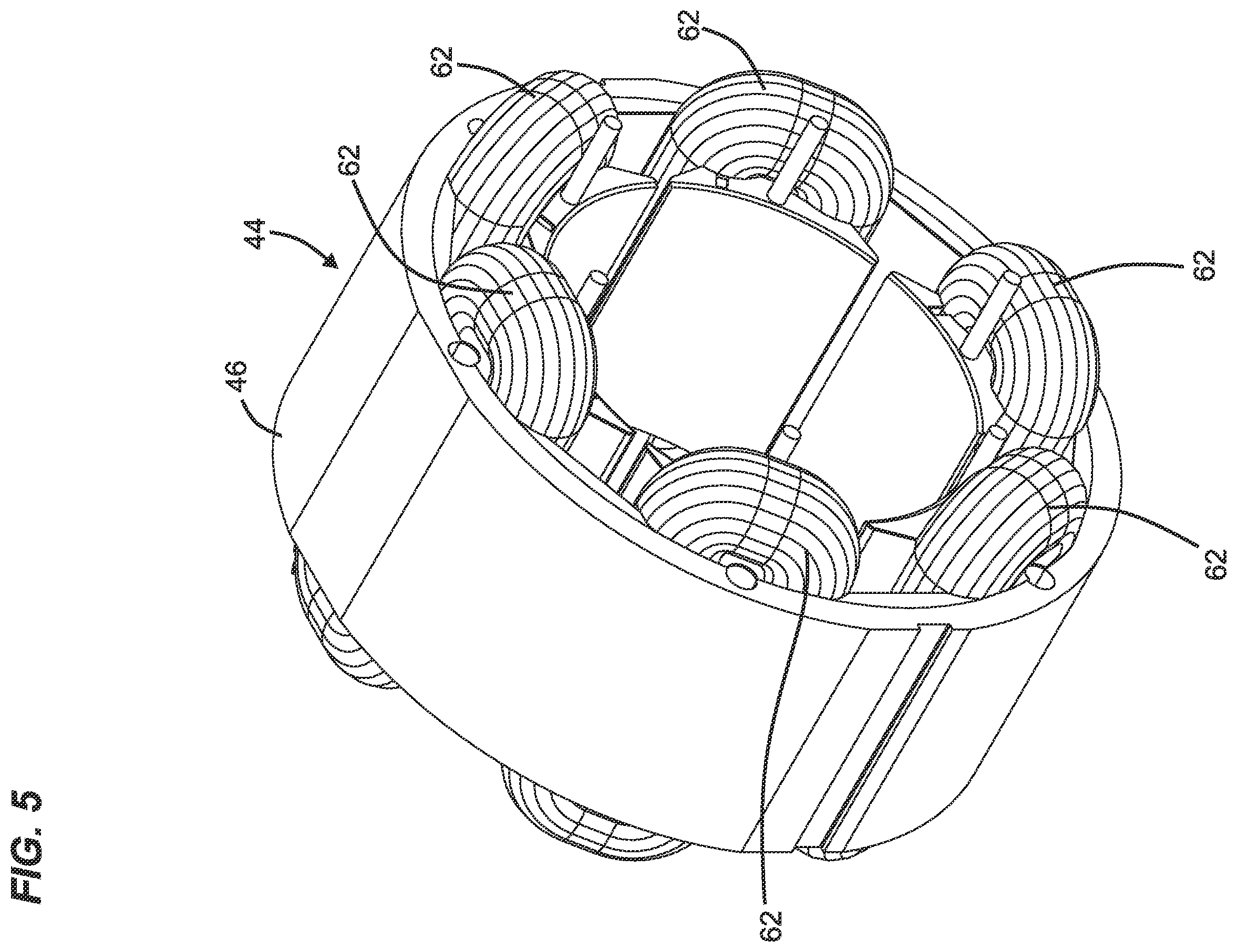 Patent US12562616 Figure 5 – Motor with expandable casing