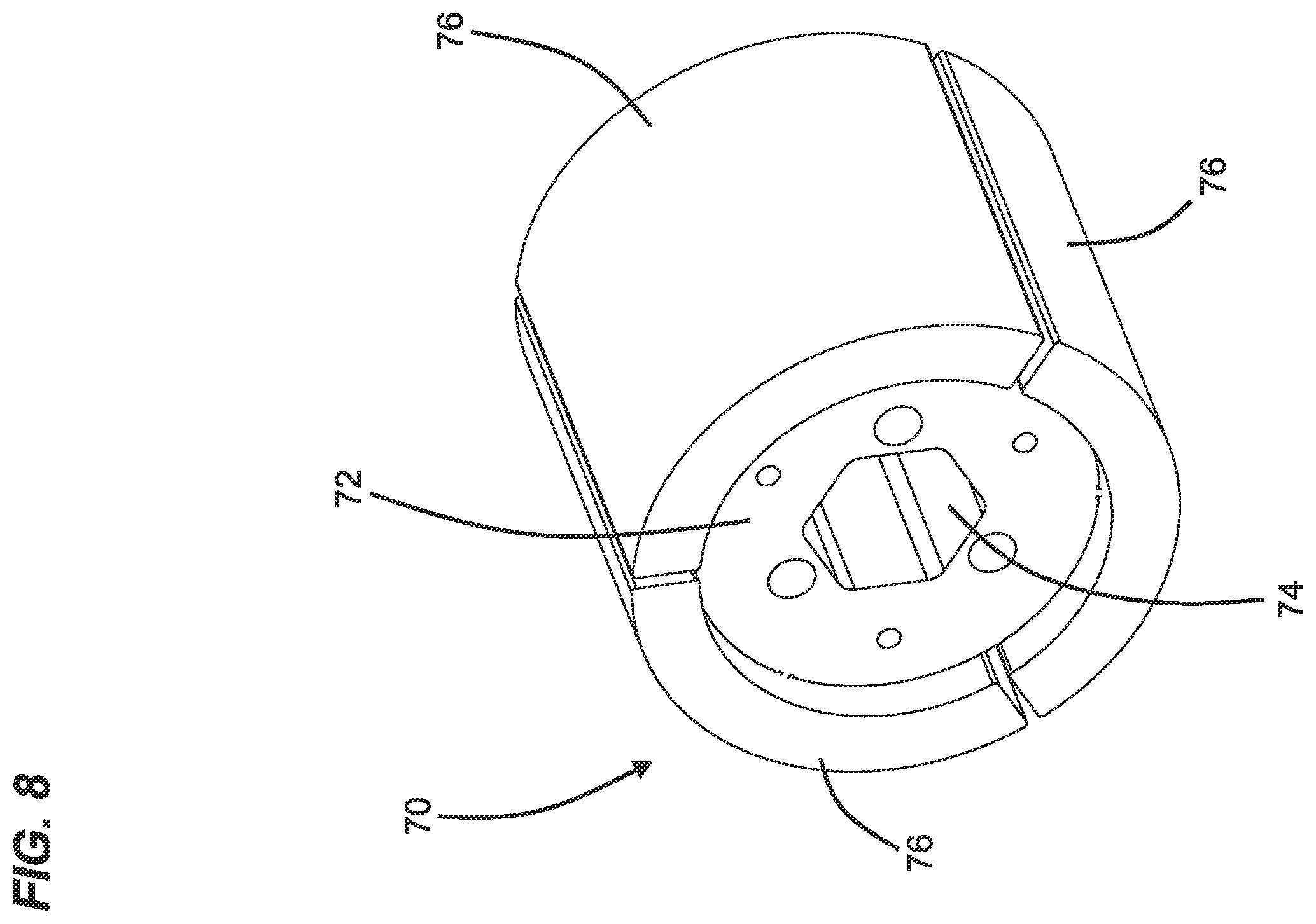 Patent US12562616 Figure 8 – Motor with expandable casing