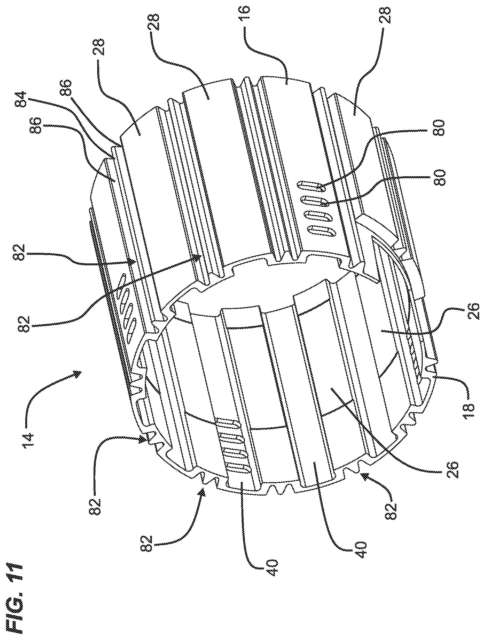 Patent US12562616 Figure 10 – Motor with expandable casing