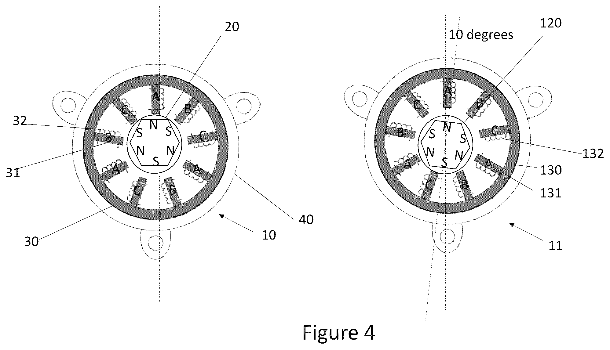 Patent US12562618 Figure 4 – Dual motor drive assembly