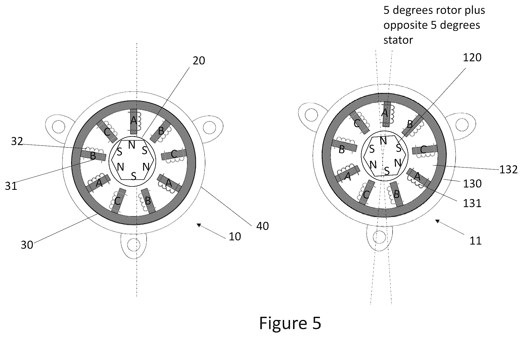 Patent US12562618 Figure 5 – Dual motor drive assembly