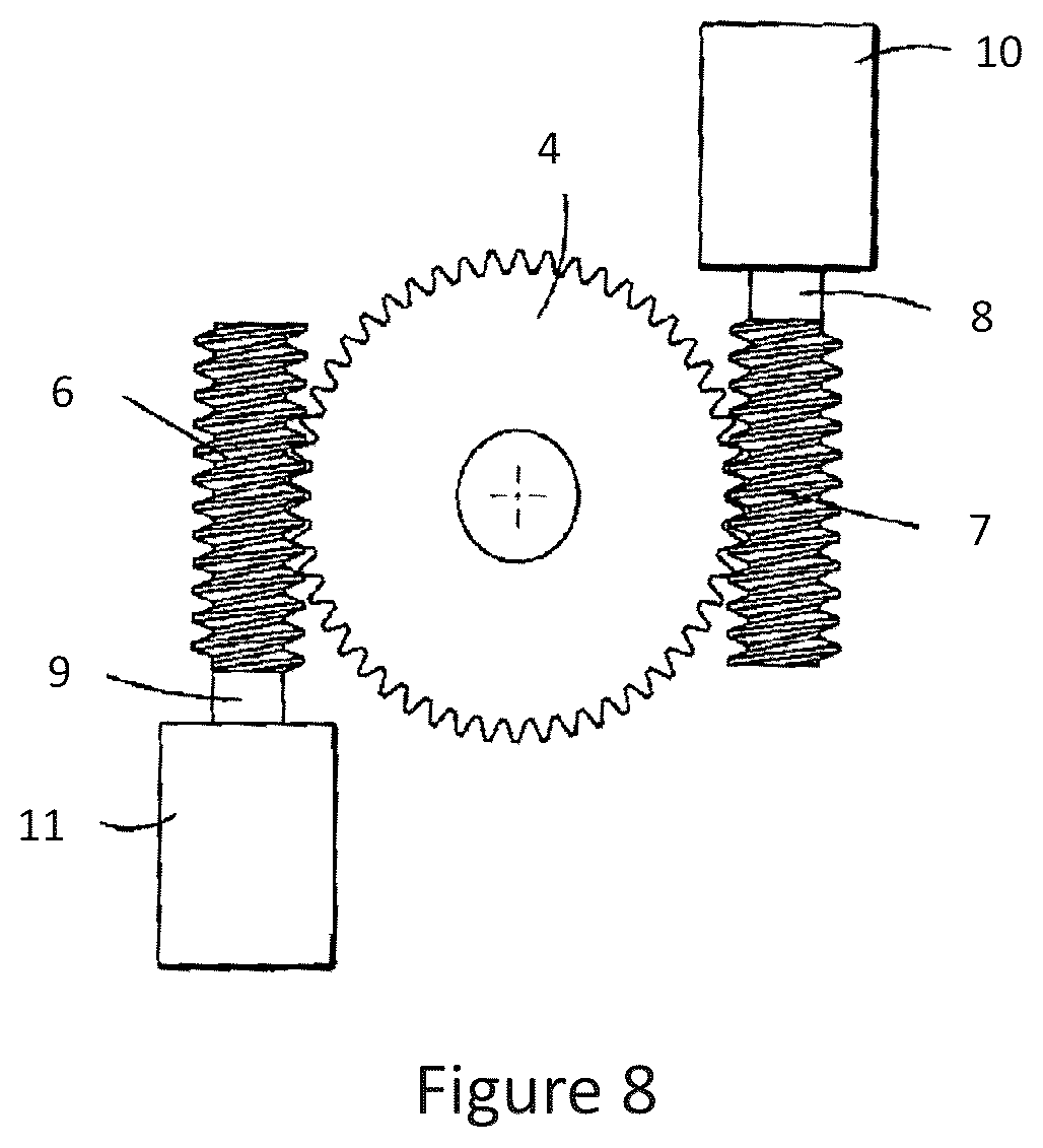Patent US12562618 Figure 8 – Dual motor drive assembly