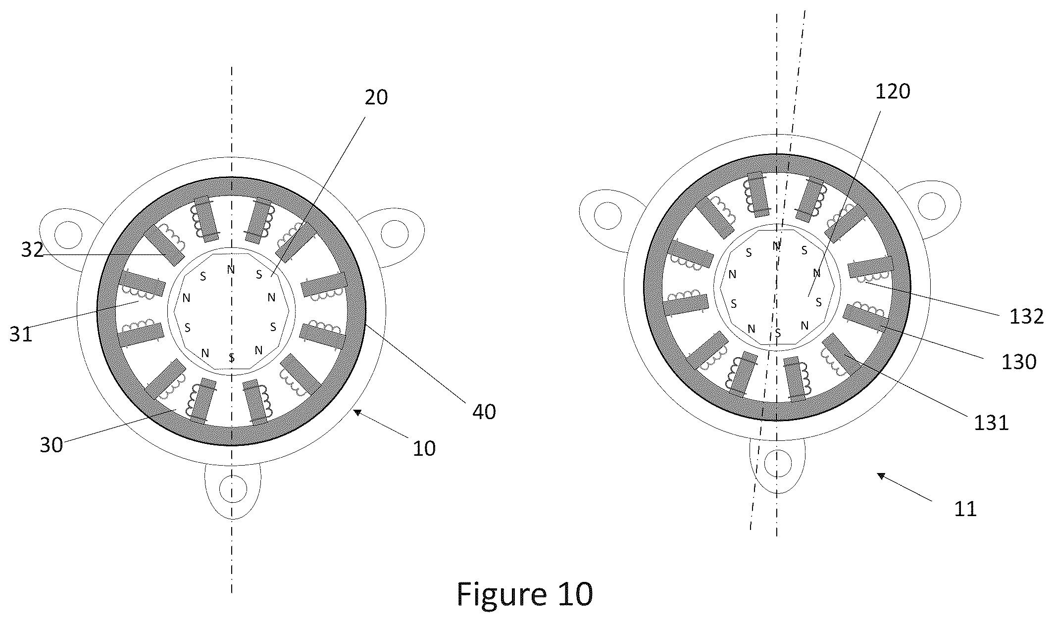 Patent US12562618 Figure 10 – Dual motor drive assembly