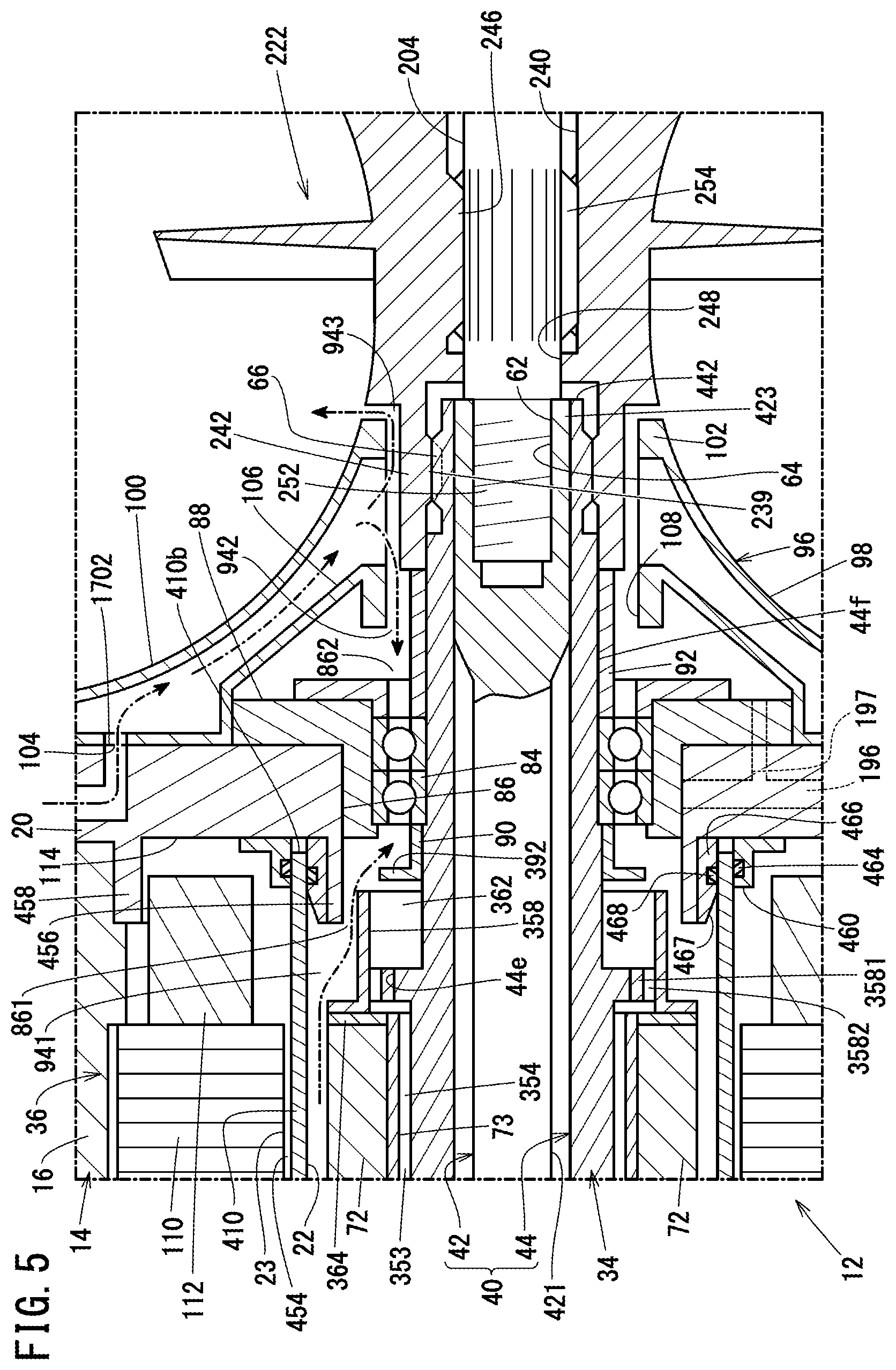 Patent US12562620 Figure 5 – Rotating electric machine system, and combined power system equipped therewith
