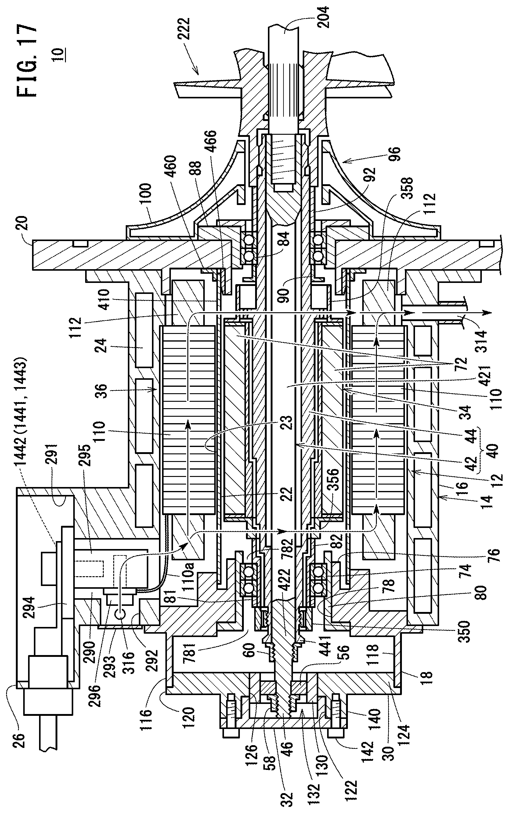 Patent US12562620 Figure 17 – Rotating electric machine system, and combined power system equipped therewith