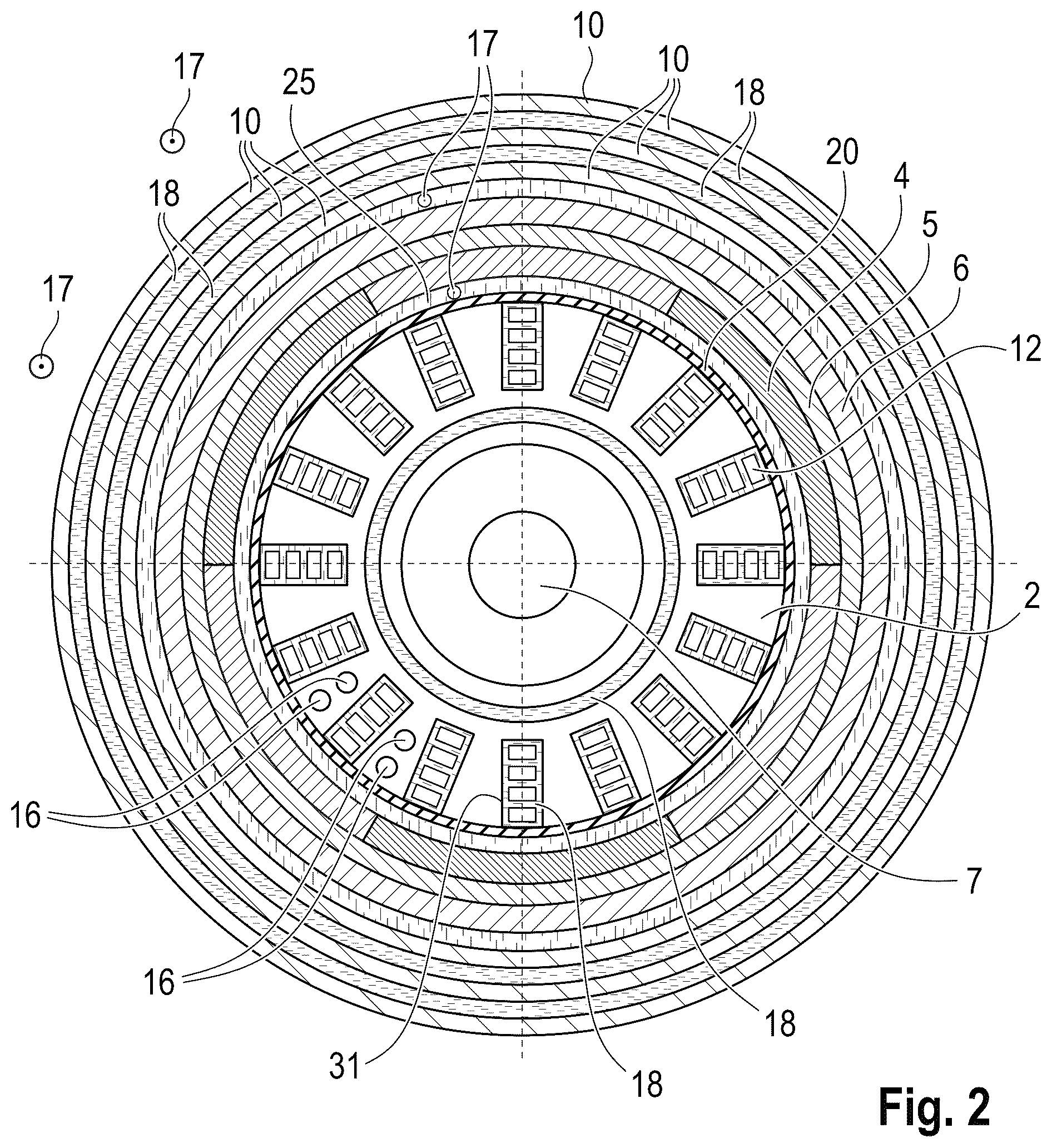 Patent US12562623 Figure 2 – Apparatus for cooling an electric propulsion engine