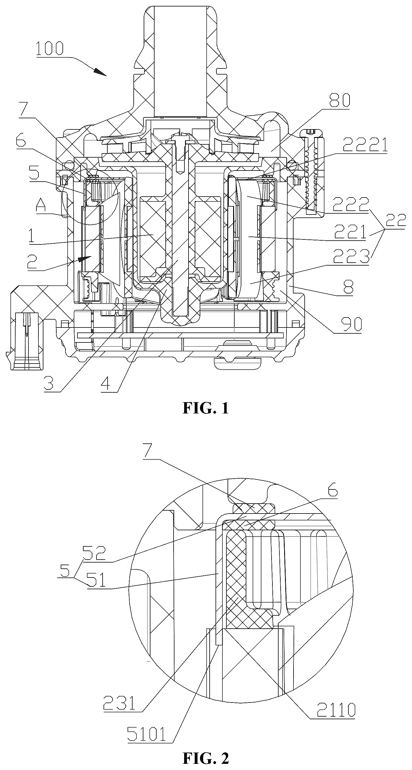 Patent US12562624 Figure 1 – Electric pump